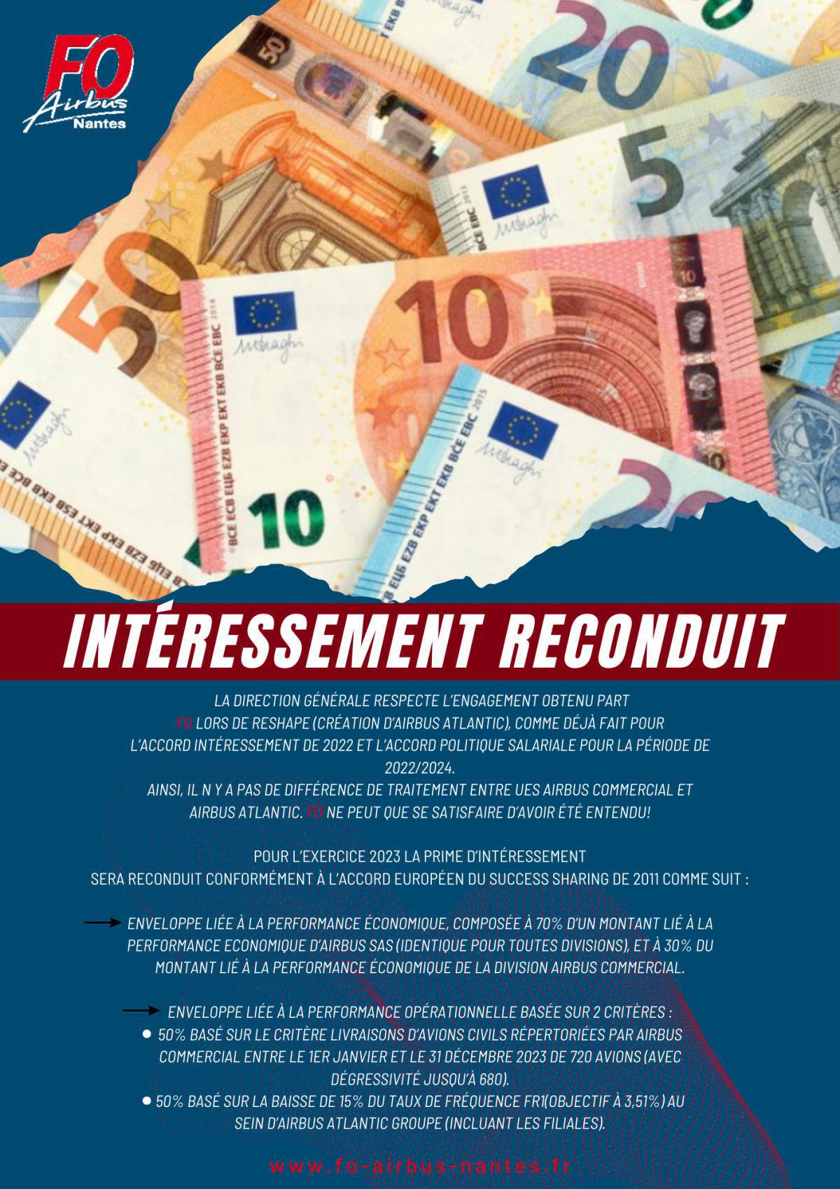 ACCORD D’INTÉRESSEMENT NÉGOCIER MAIS AUSSI S’ENGAGER ! FO SIGNE L’ACCORD 2023
