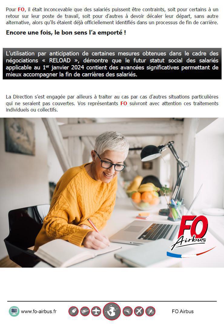 IMPACT REFORME RETRAITES Suite des propositions de la Direction