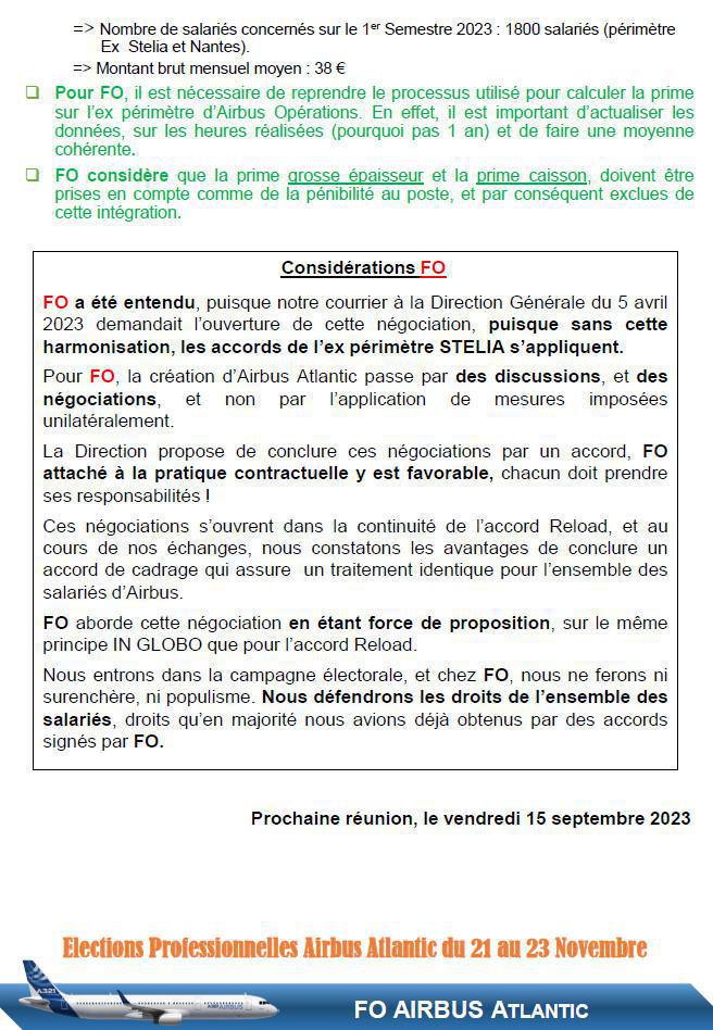 Négociation Harmonisation acte 1