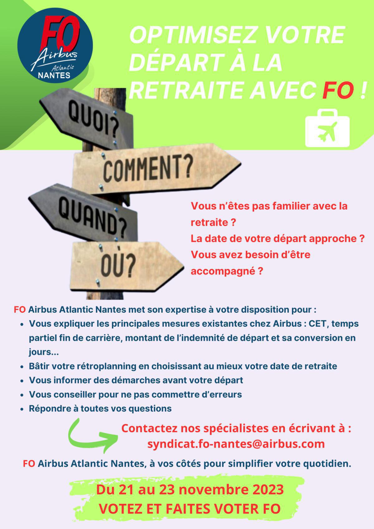 Optimisez votre départ à la retraite avec FO !