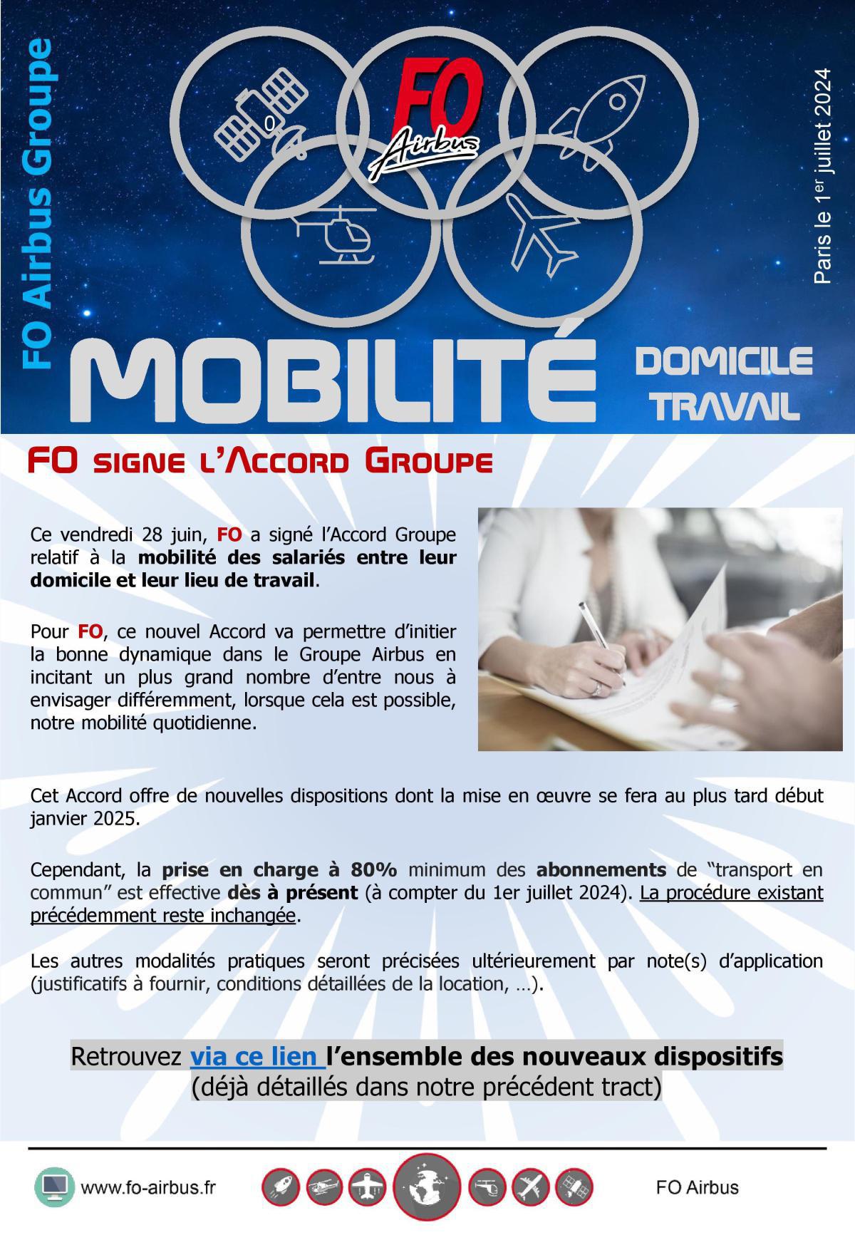 MOBILITE DOMICILE - TRAVAIL