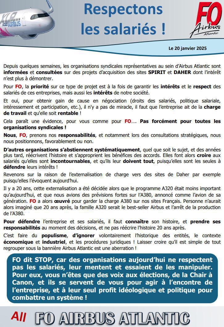 Respectons les salariés !