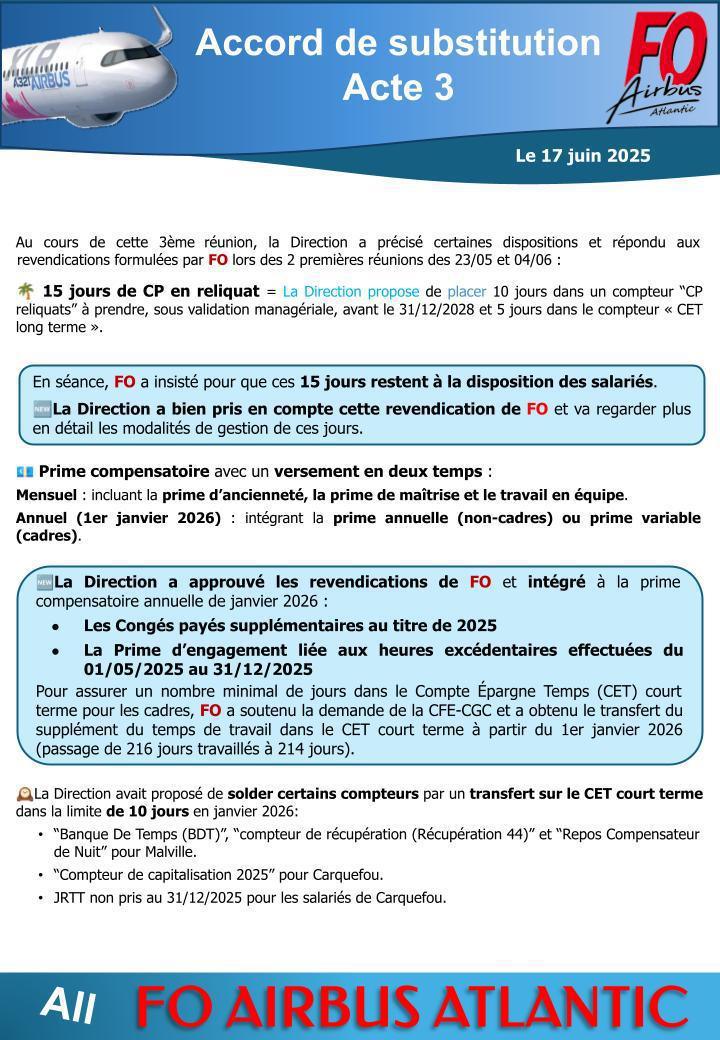 Accord de substitution Acte 3