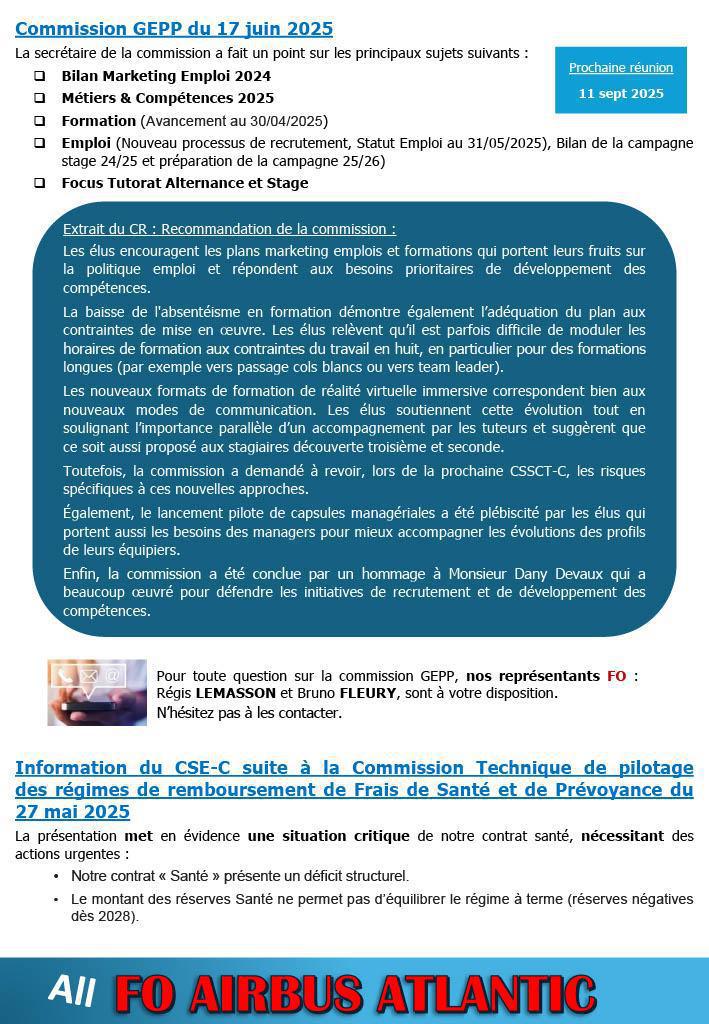 CR partiel du CSE-C du 26 juin 2025