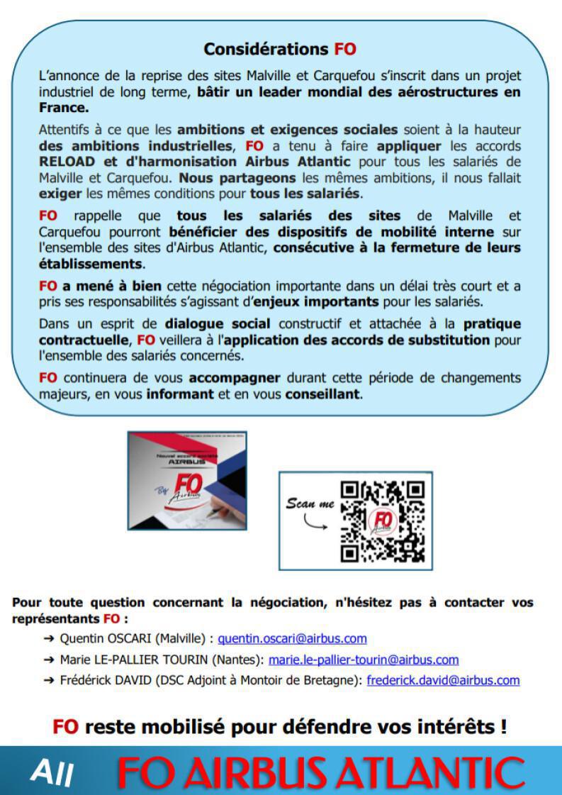 Accord de substitution MACA - FO signe !