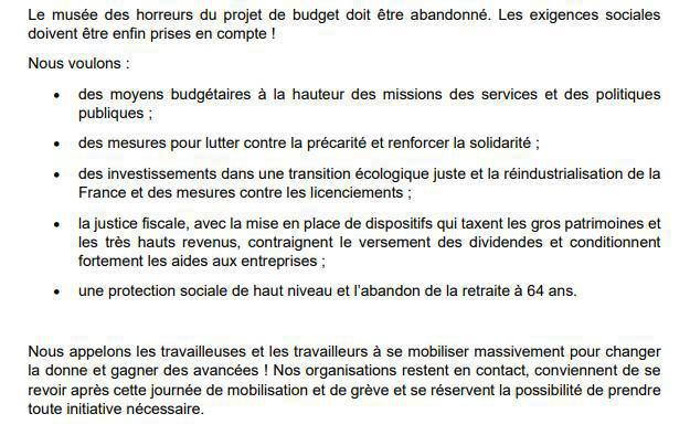 Les sacrifices pour le monde du travail, ça suffit !