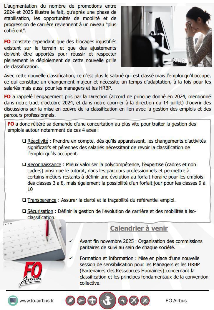 CLASSIFICATIONS ET EVOLUTION DES EMPLOIS