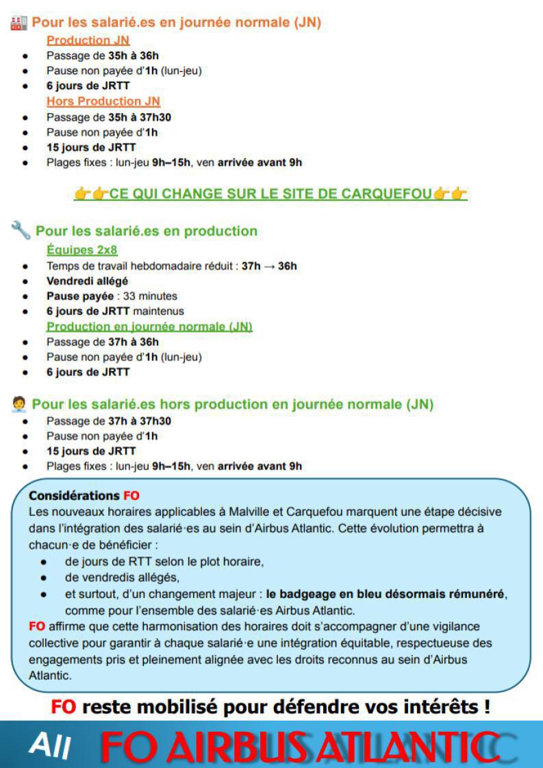 Nouveaux horaires MACA