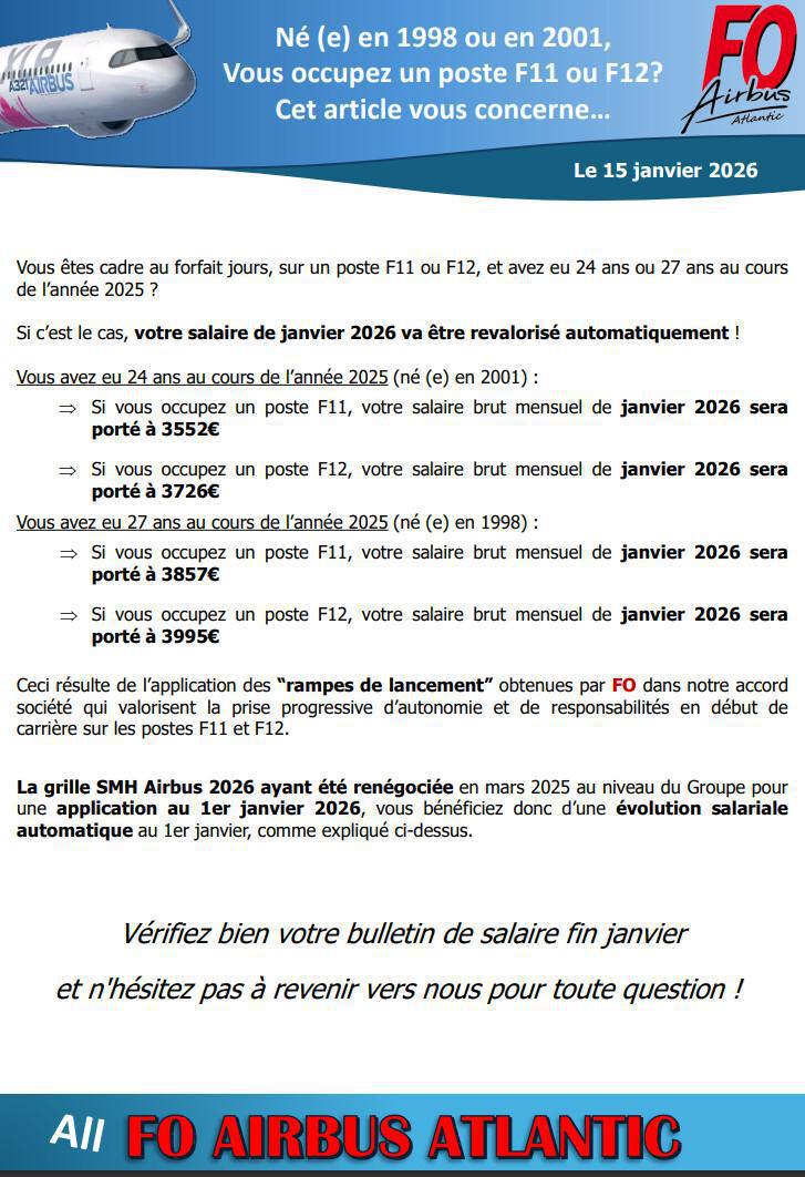 Rampes de lancement - Janvier 2026