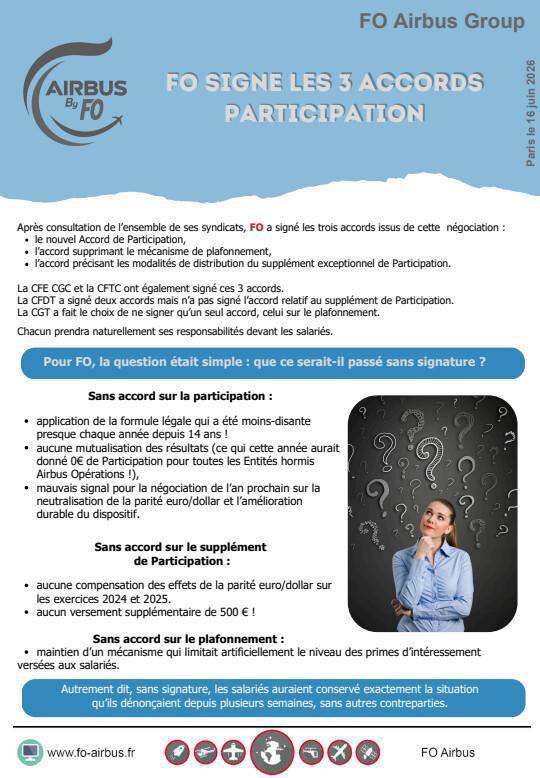 Signature des 3 accords participation