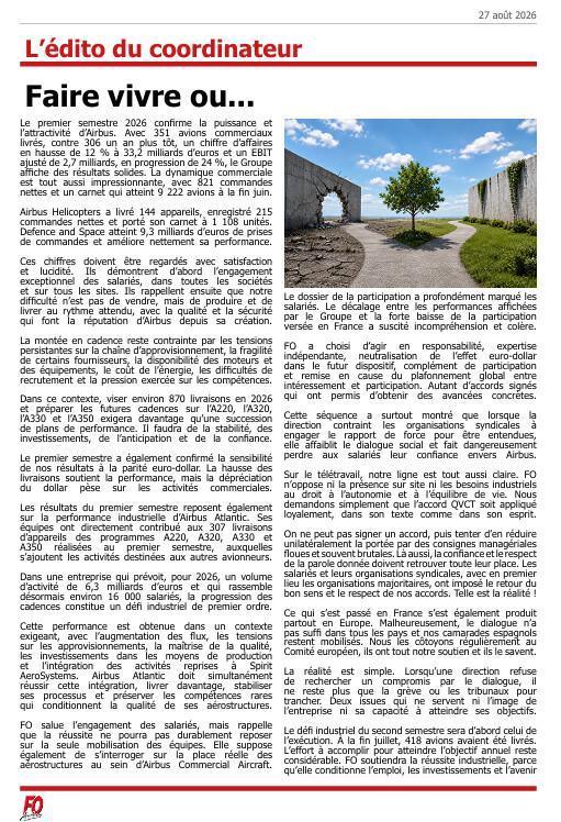 L'édito du coordinateur