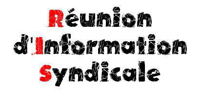 Réunion d'information Syndicale du mardi 20 novembre 2018