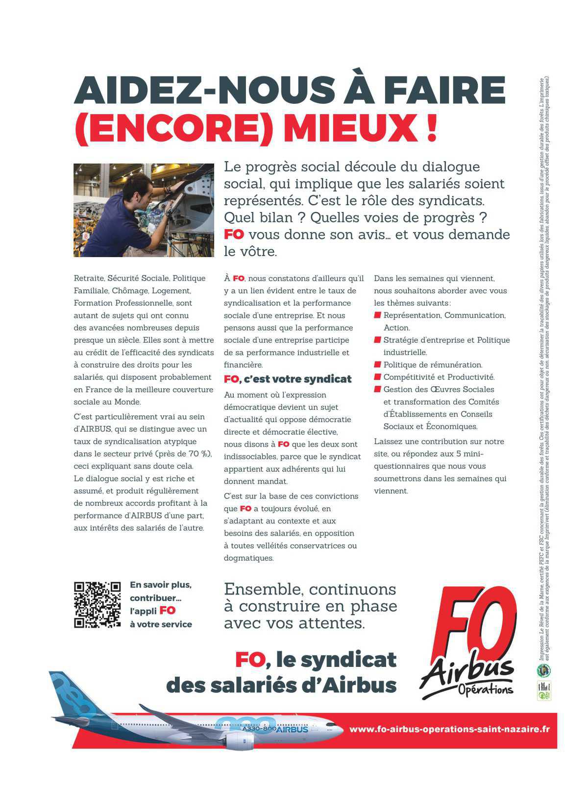 FO, le syndicat à votre écoute