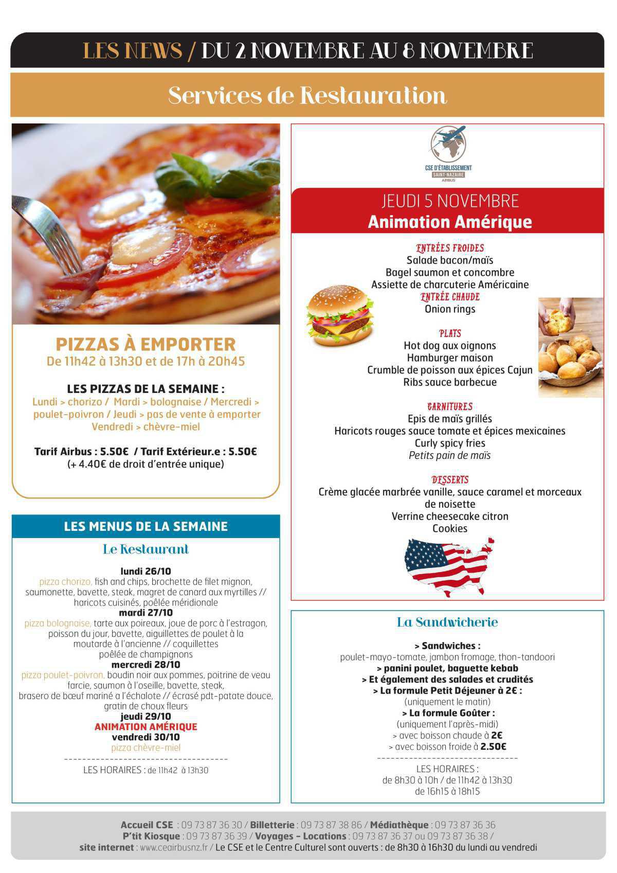 Informations du CSE et de la COOP semaine 45 Informations du CSE et de la COOP semaine 45