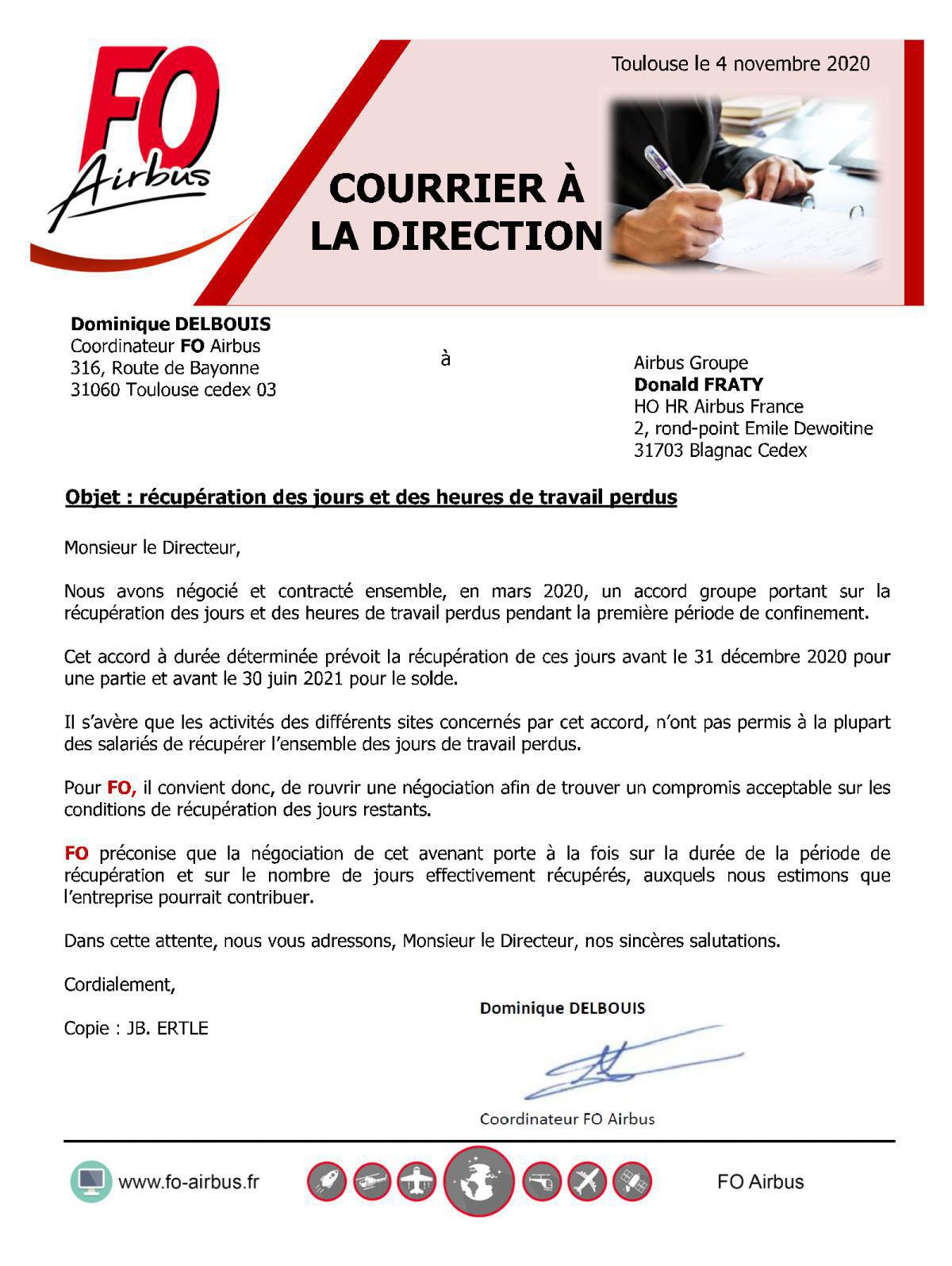 Récupération des jours et des heures de travail perdus. Récupération des jours et des heures de travail perdus.