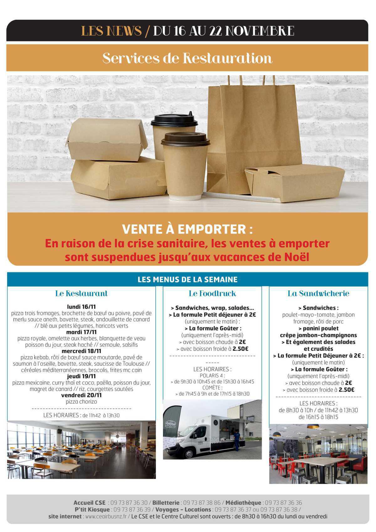 Informations du CSE et de la COOP semaine 47 Informations du CSE et de la COOP semaine 47