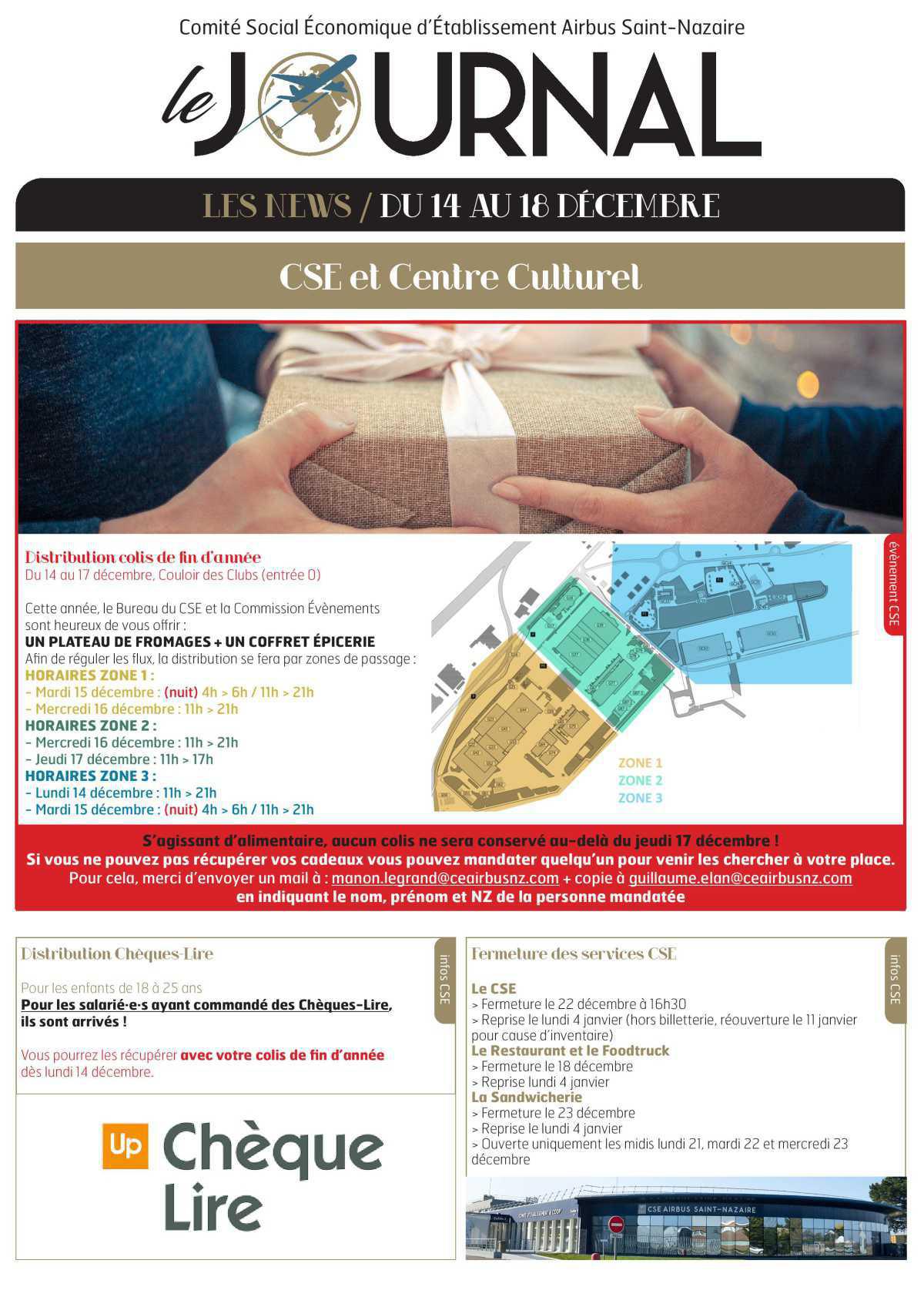 Informations du CSE et de la COOP semaine 51 Informations du CSE et de la COOP semaine 51