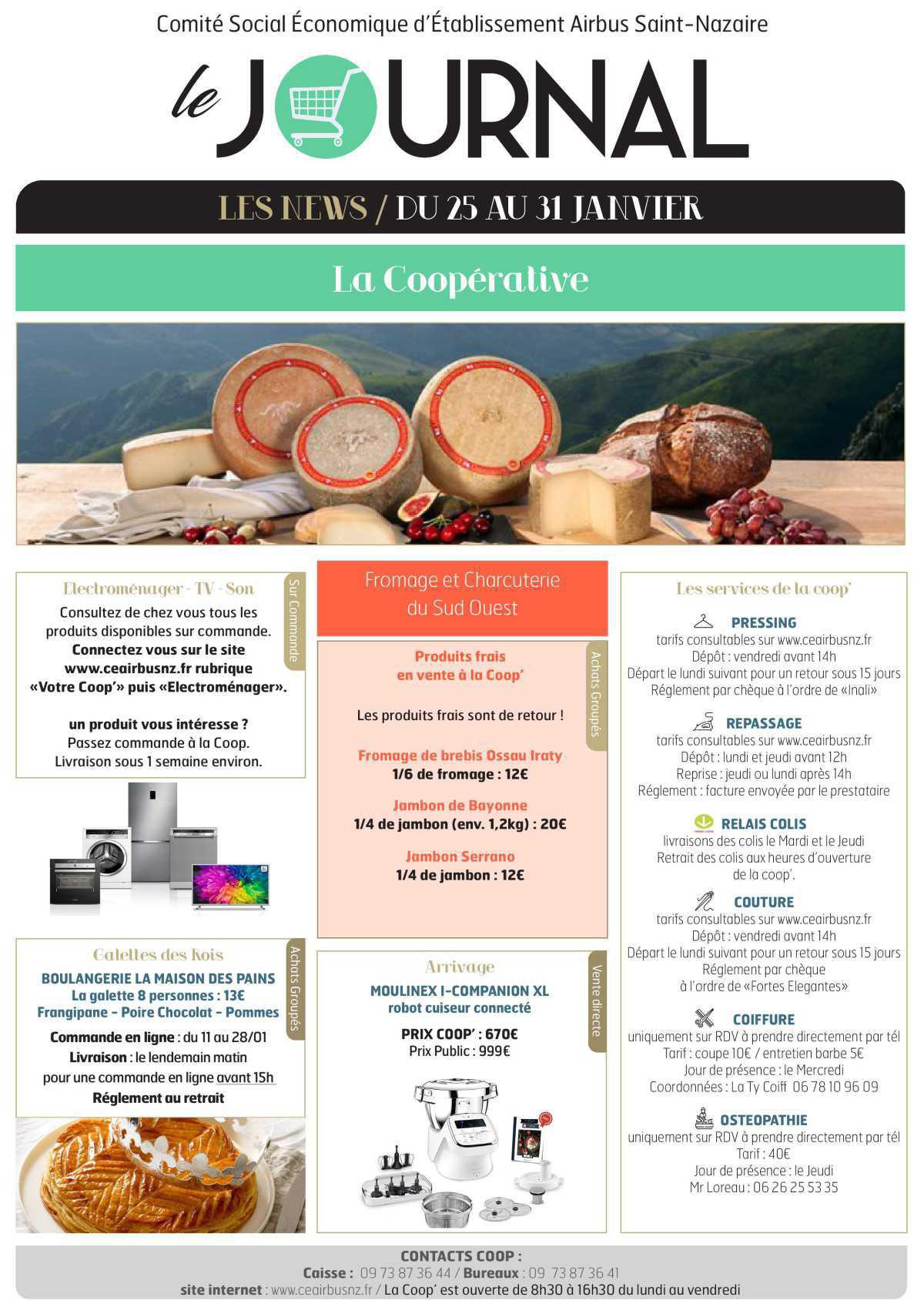 Informations du CSE et de la coopérative pour la semaine 4 Informations du CSE et de la coopérative pour la semaine 4