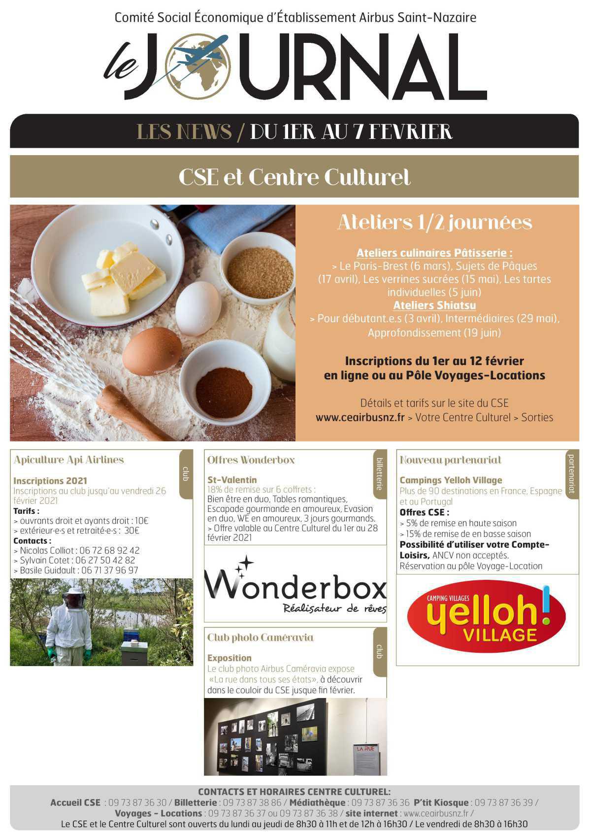 Informations du CSE et de la COOP semaine 5 Informations du CSE et de la COOP semaine 5