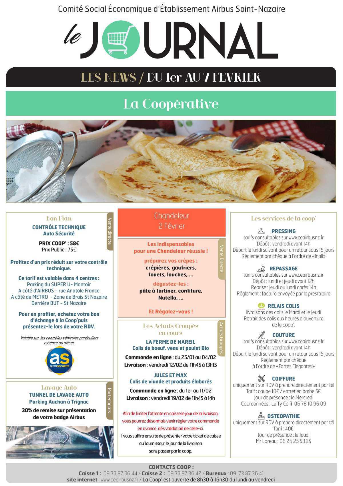 Informations du CSE et de la COOP semaine 5 Informations du CSE et de la COOP semaine 5