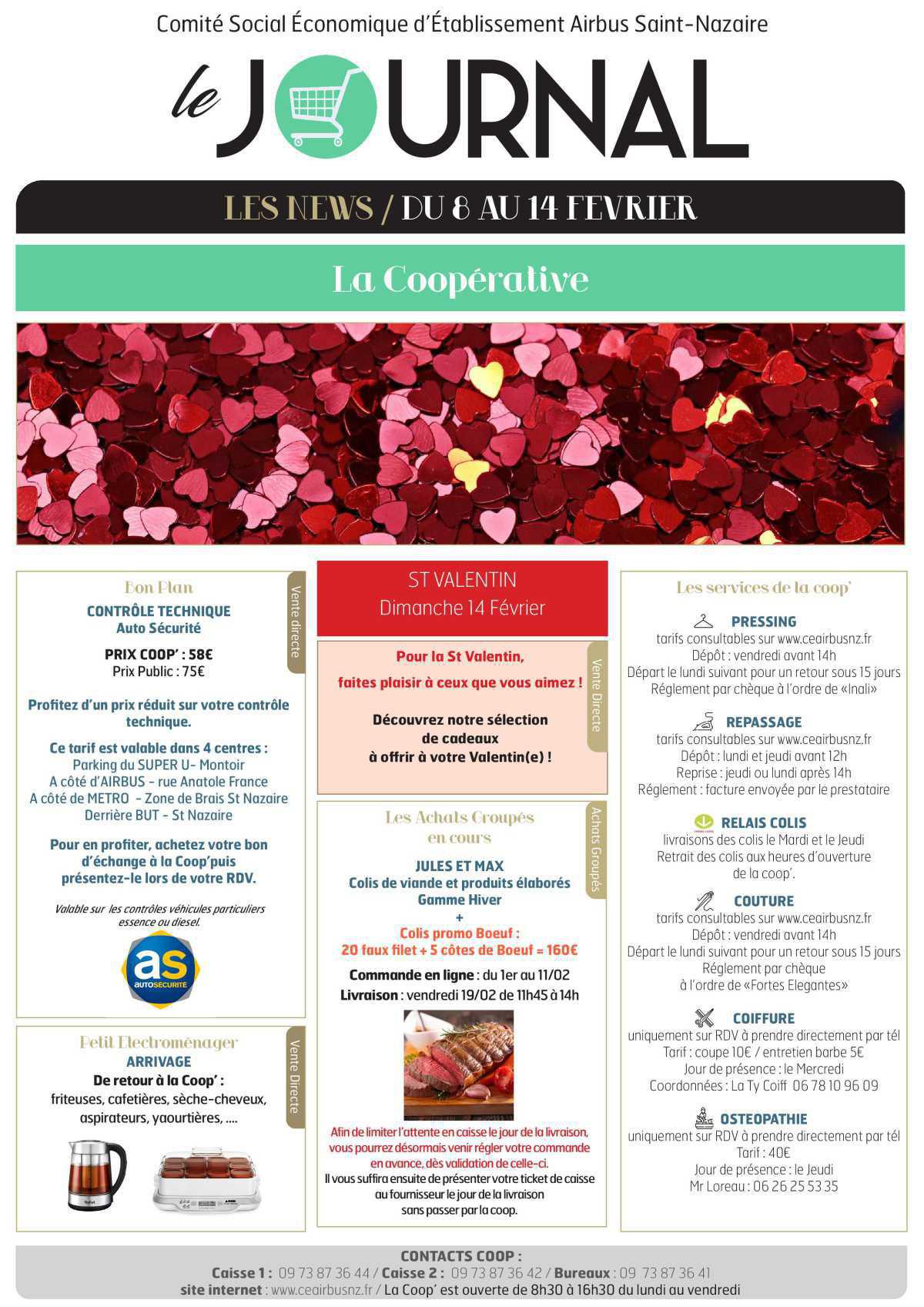 Informations du CSE et de la coopérative semaine 6 Informations du CSE et de la coopérative semaine 6