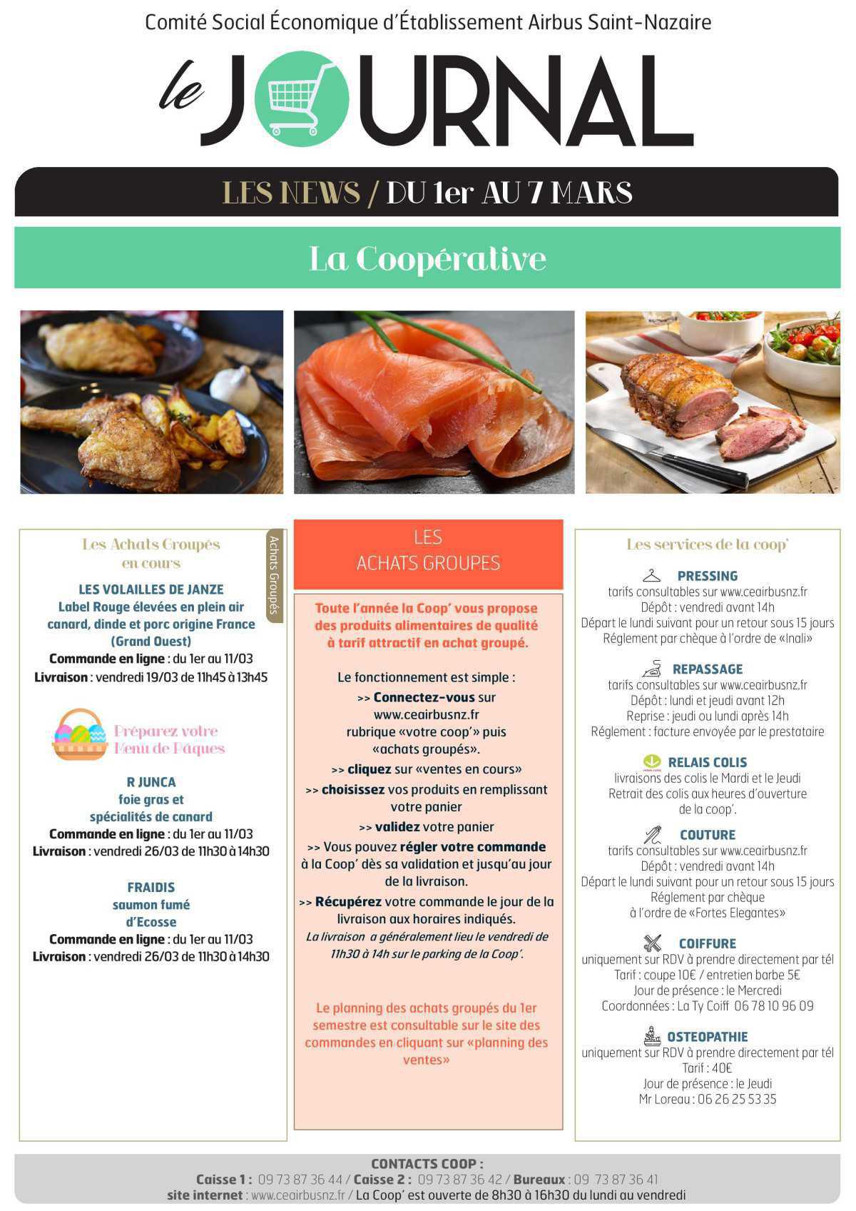 Informations du CSE et de la coopérative semaine 9 Informations du CSE et de la coopérative semaine 9