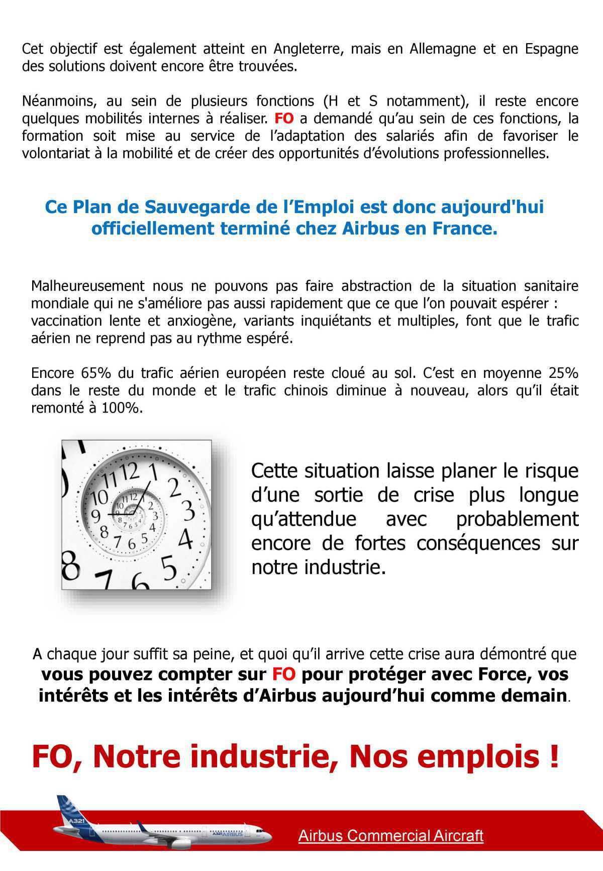 PSE : pas de licenciement contraint chez Airbus