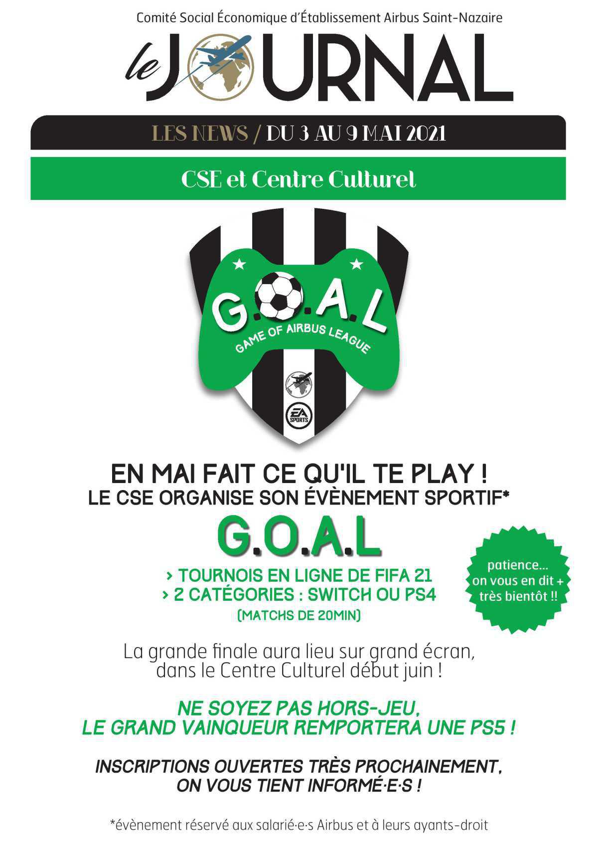 Informations du CSE et de la COOP semaine 18 Informations du CSE et de la COOP semaine 18