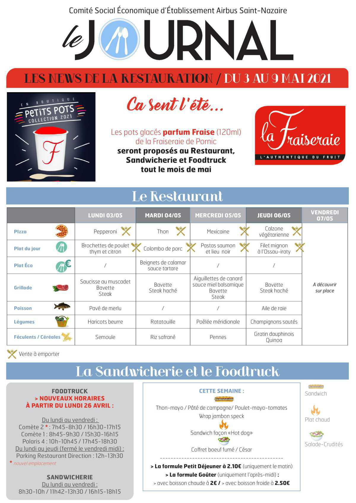 Informations du CSE et de la COOP semaine 18 Informations du CSE et de la COOP semaine 18