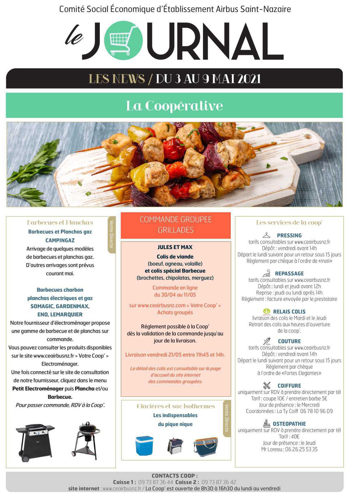 Informations du CSE et de la COOP semaine 18 Informations du CSE et de la COOP semaine 18