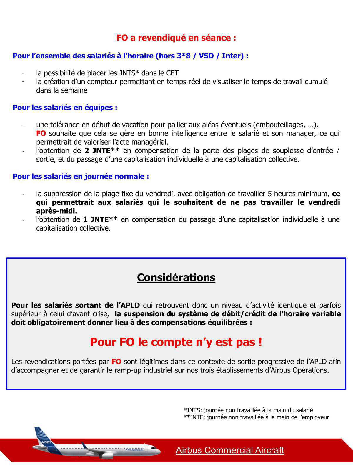 Sortie de l'APLD : les propositions de la direction