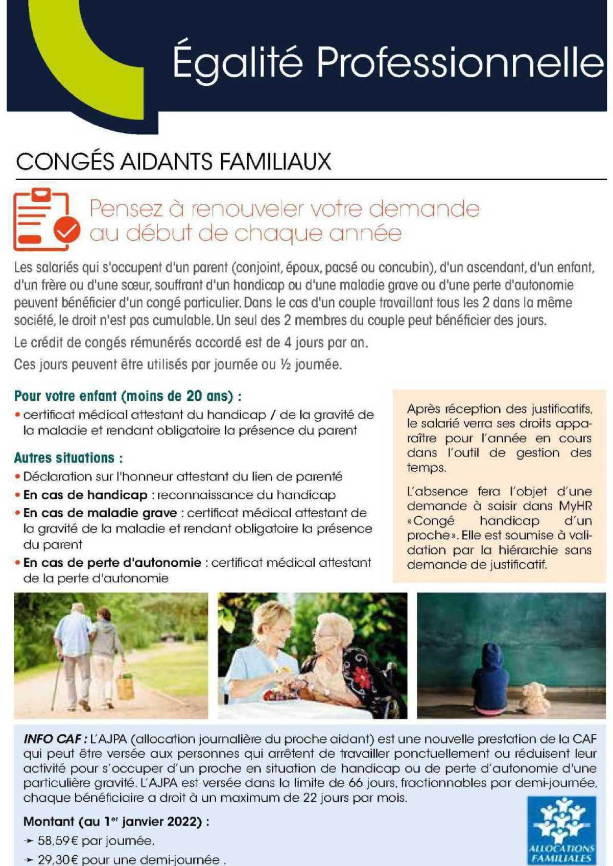 Congés Aidants Familiaux Congés Aidants Familiaux