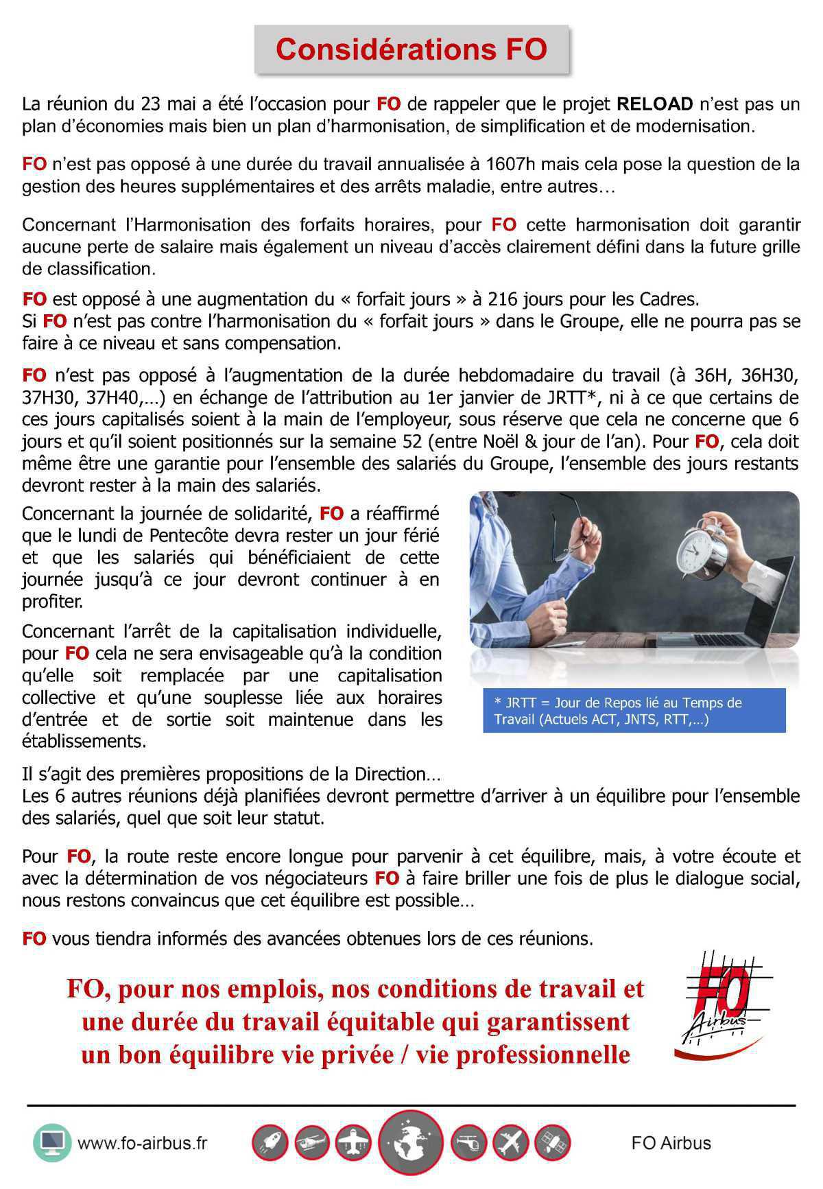 InFO RELOAD : Négociation durée du travail, c'est parti ! InFO RELOAD : Négociation durée du travail, c'est parti !