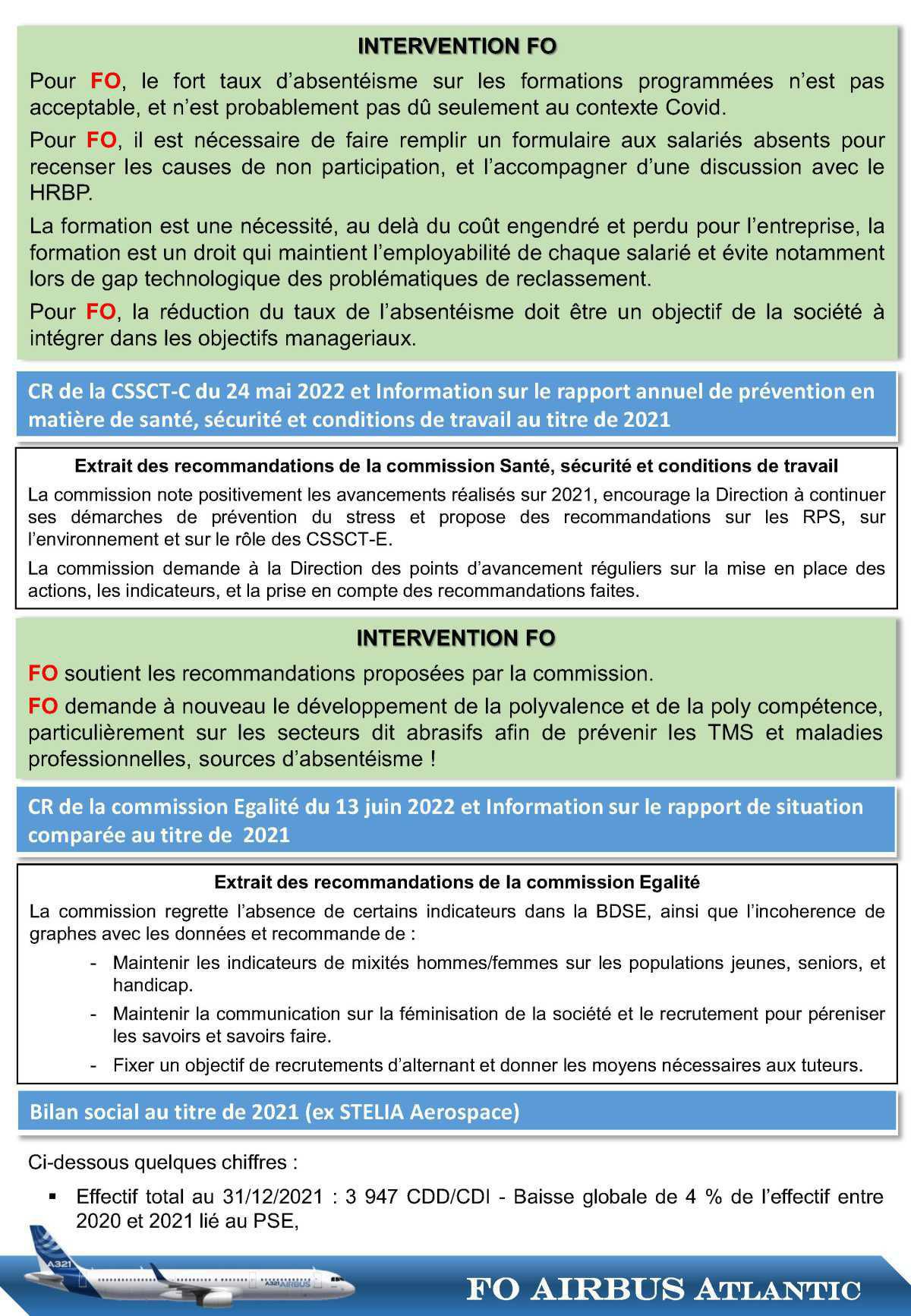 Compte rendu succinct du CSE-C du 24 juin 2022 Compte rendu succinct du CSE-C du 24 juin 2022