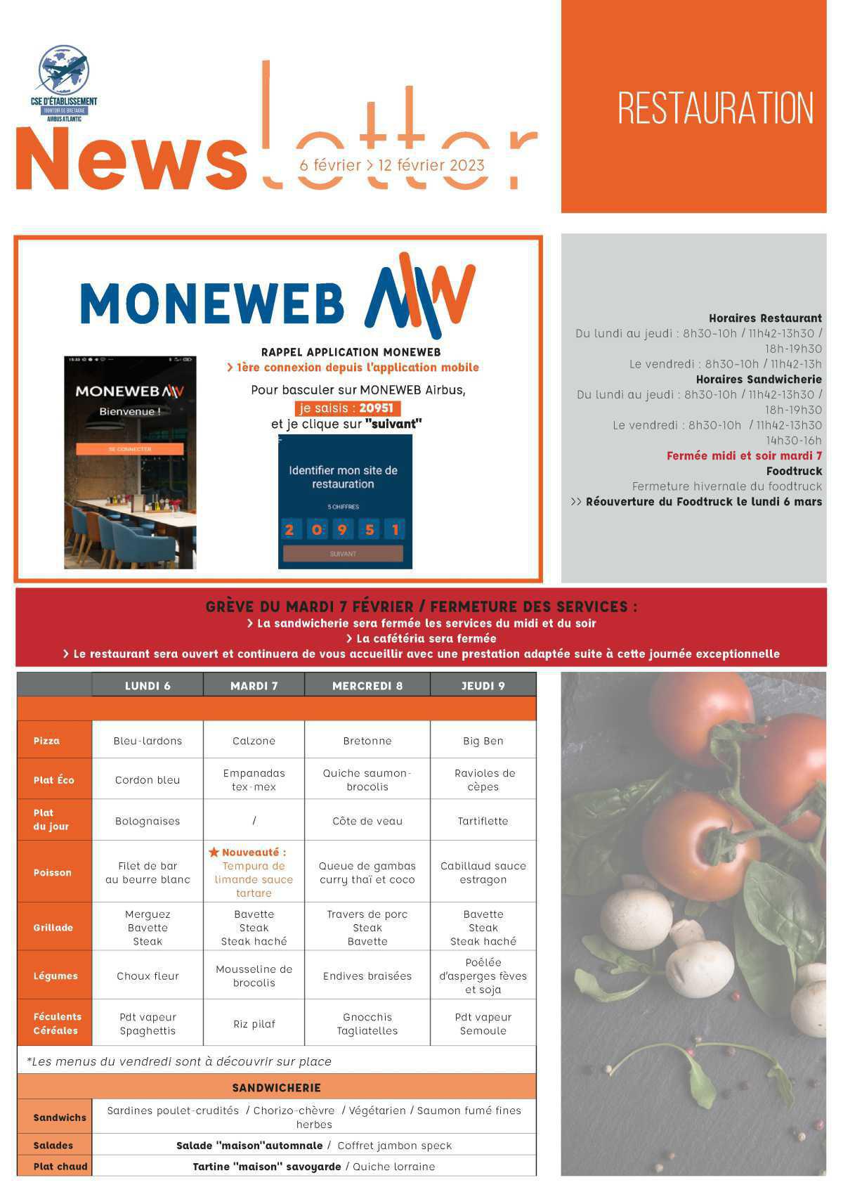 Informations du CSE et de la Coopérative semaine 6 Informations du CSE et de la Coopérative semaine 6