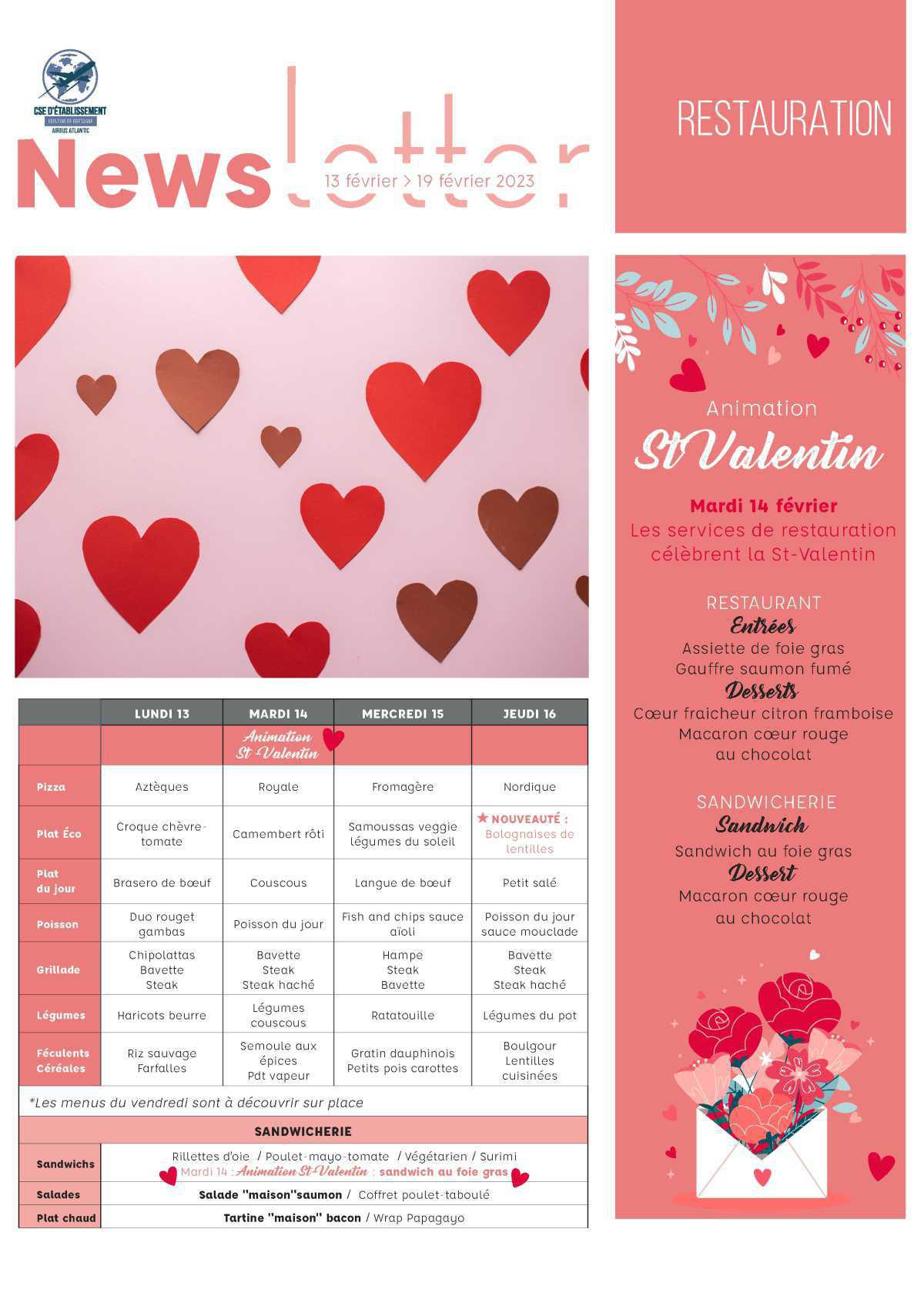 Infos du CSE et de la Coop semaine 7 Infos du CSE et de la Coop semaine 7