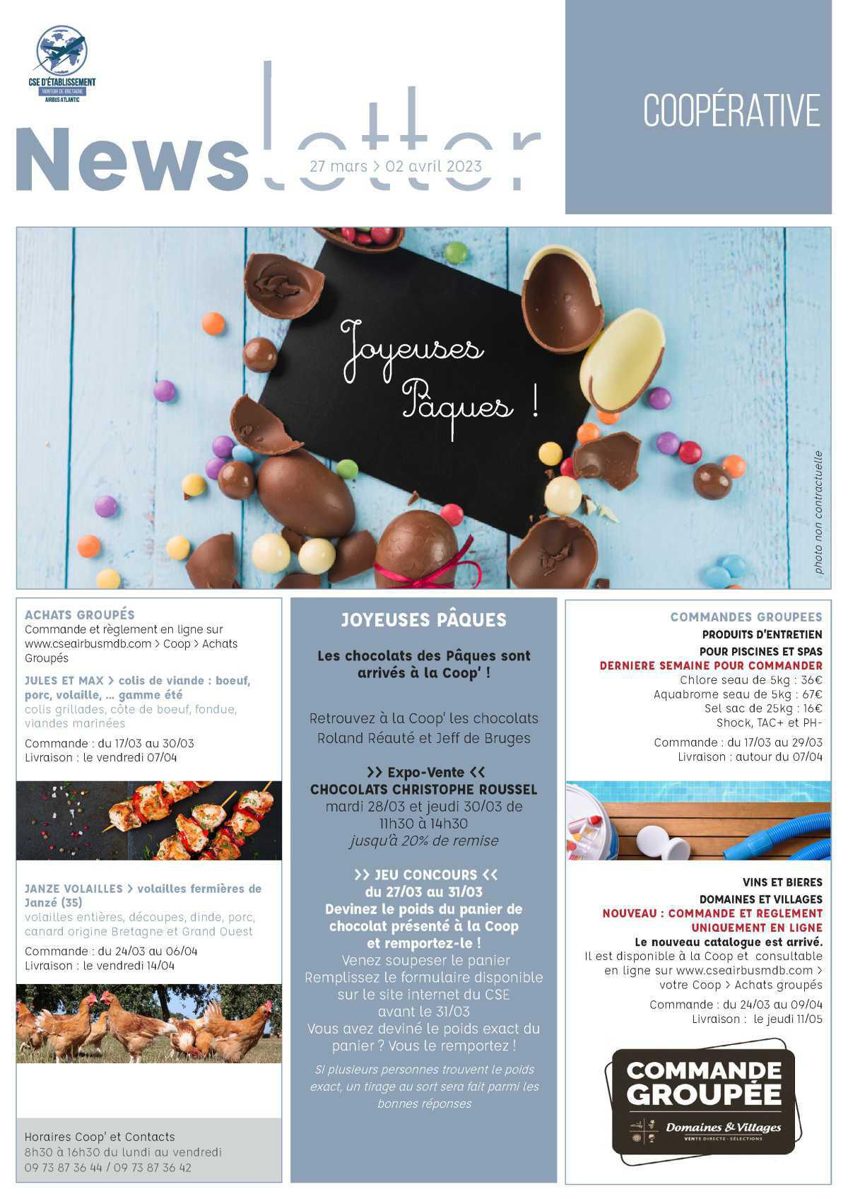 informations du CSE et de la coopérative semaine 13 informations du CSE et de la coopérative semaine 13