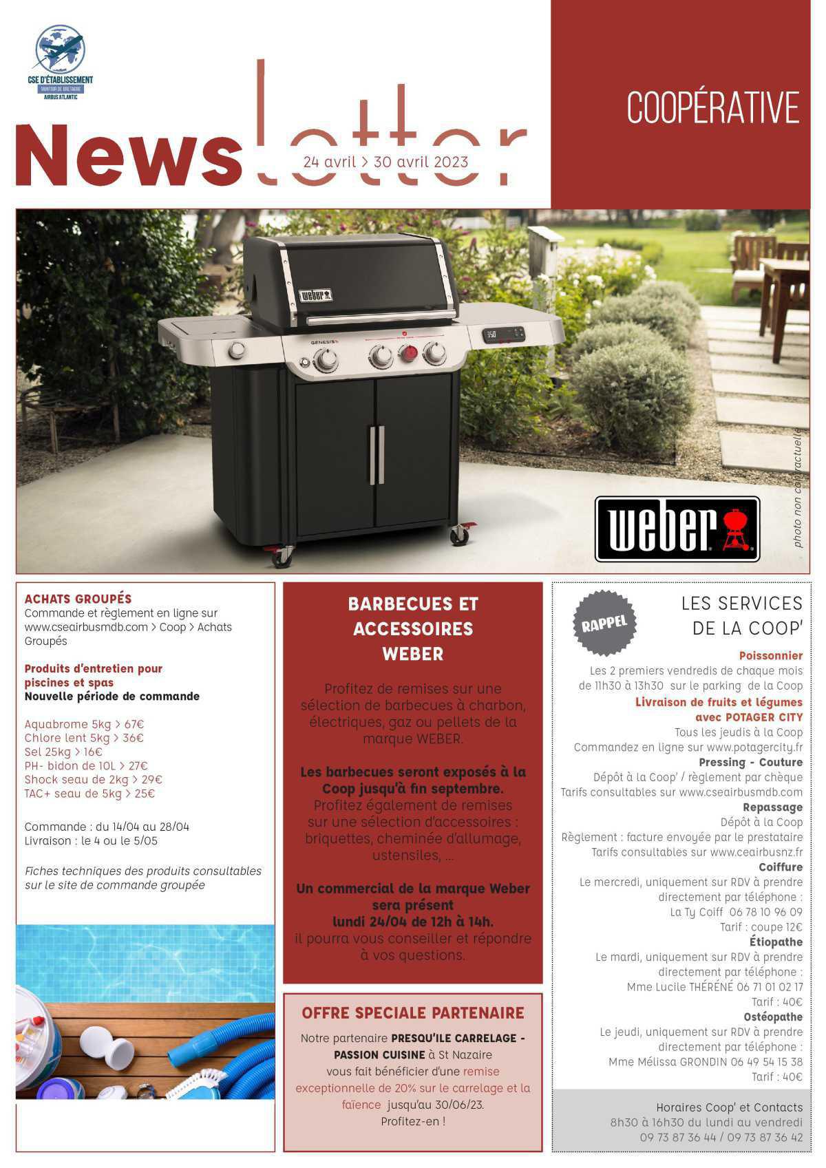 Informations du CSE et de la coopérative semaine 17 Informations du CSE et de la coopérative semaine 17