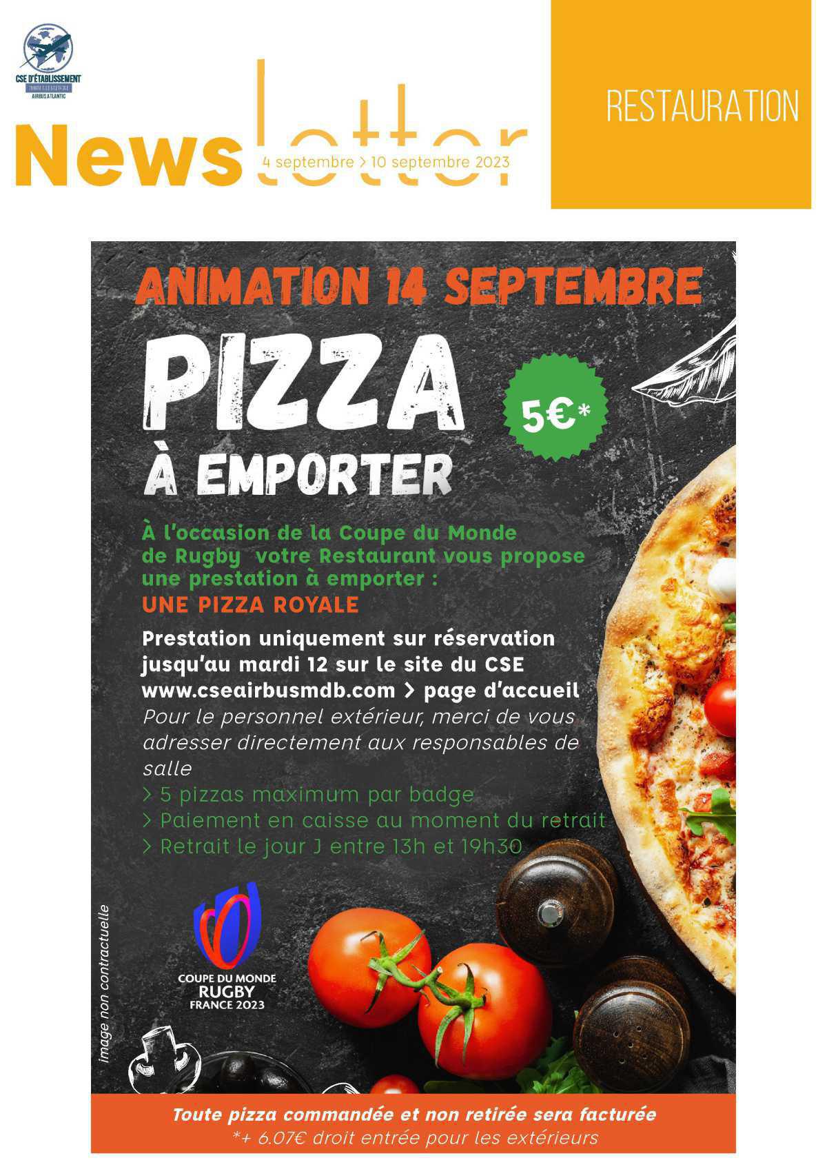 Informations du CSE et de la coopérative semaine 37 Informations du CSE et de la coopérative semaine 37