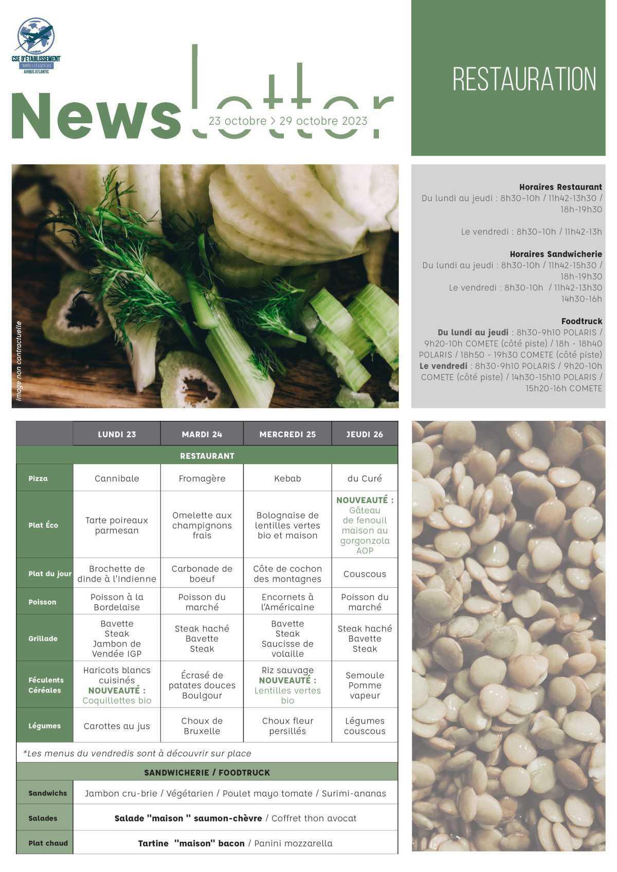 Informations du CSE et de la coopérative semaine 43 Informations du CSE et de la coopérative semaine 43