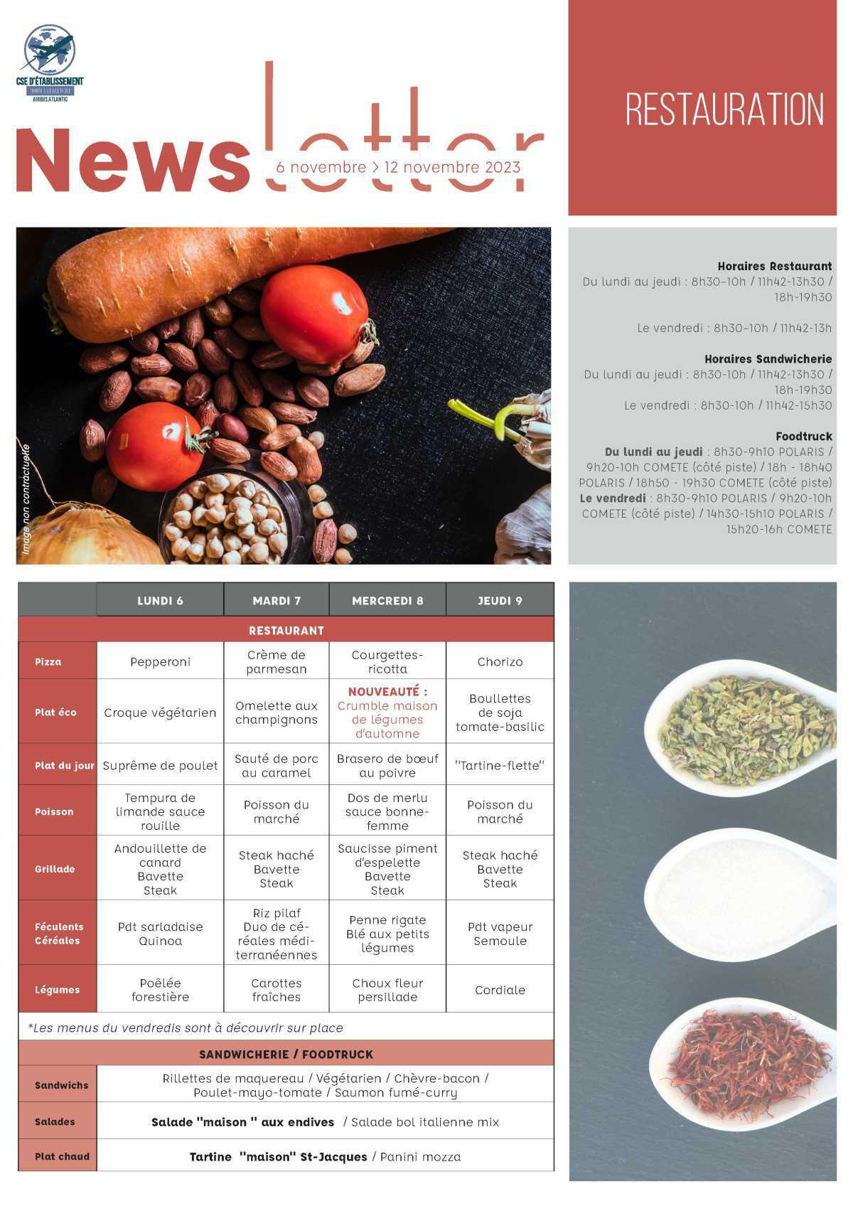Informations du CSE et de la coopérative semaine 45 Informations du CSE et de la coopérative semaine 45