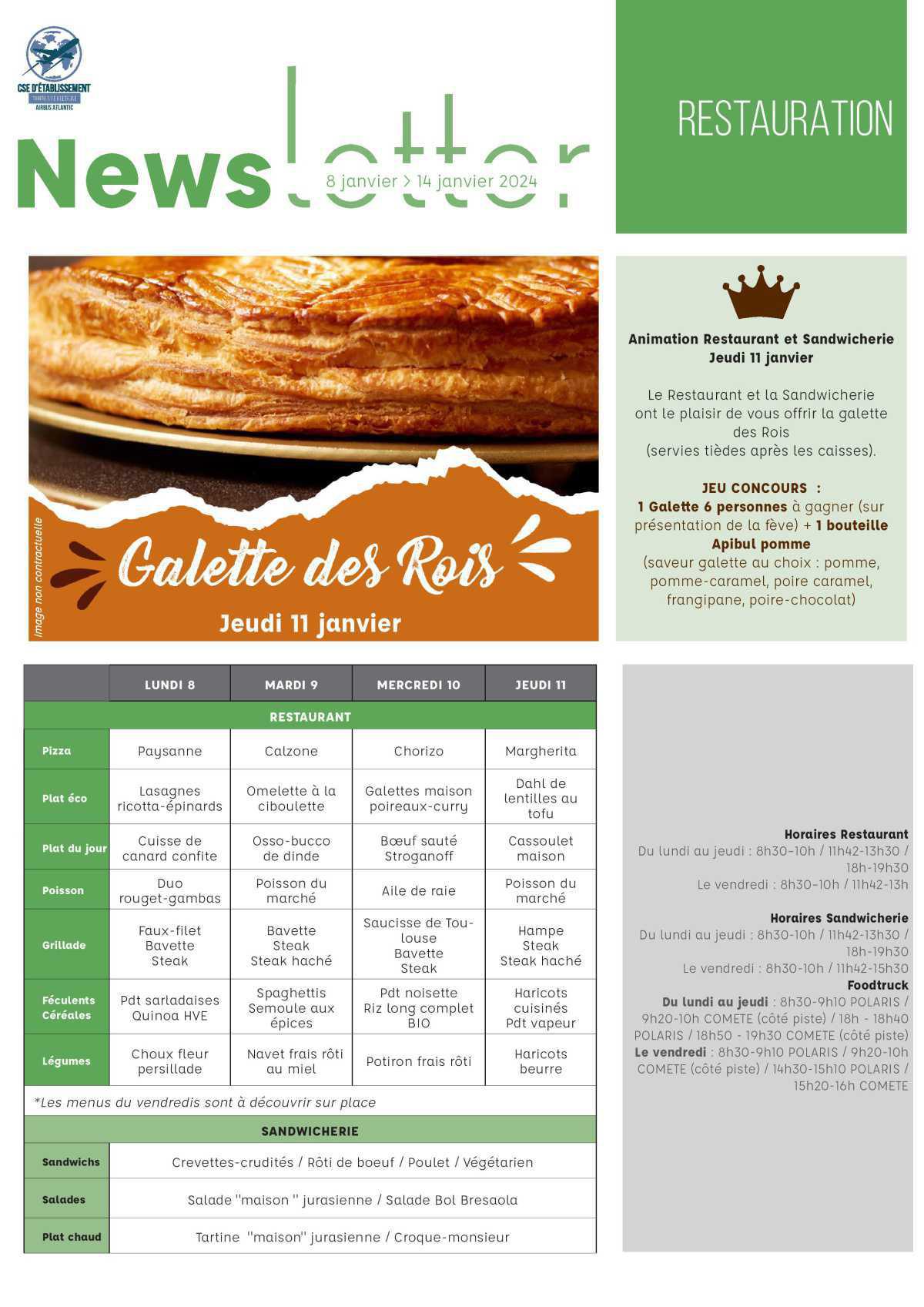 Informations du CSE et de la coopérative semaine 2 Informations du CSE et de la coopérative semaine 2