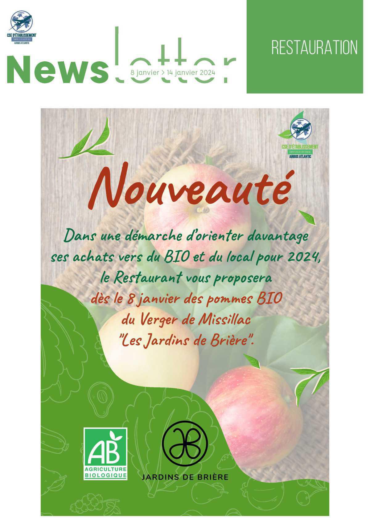 Informations du CSE et de la coopérative semaine 2 Informations du CSE et de la coopérative semaine 2