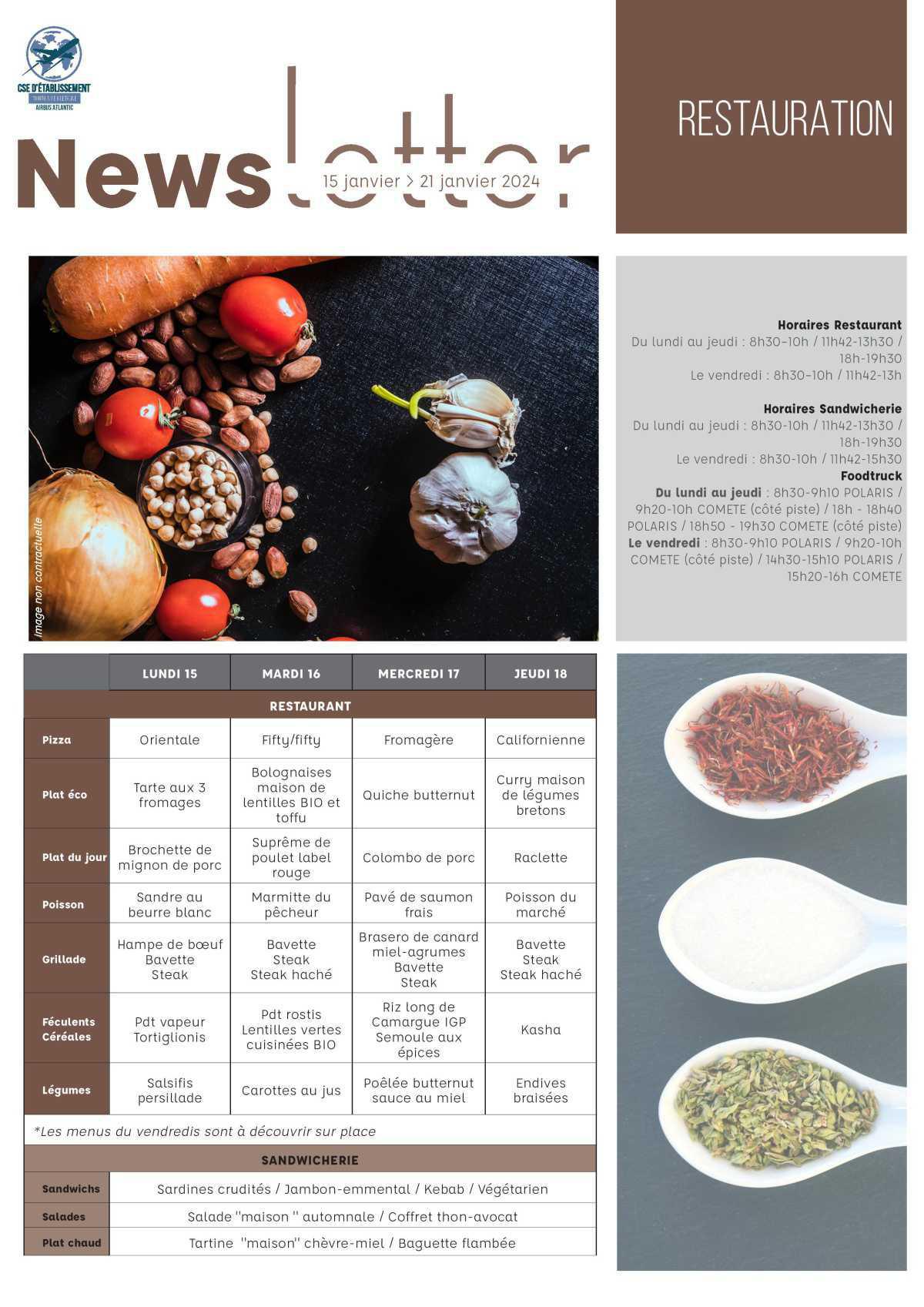 Informations du CSE et de la coopérative semaine 3 Informations du CSE et de la coopérative semaine 3