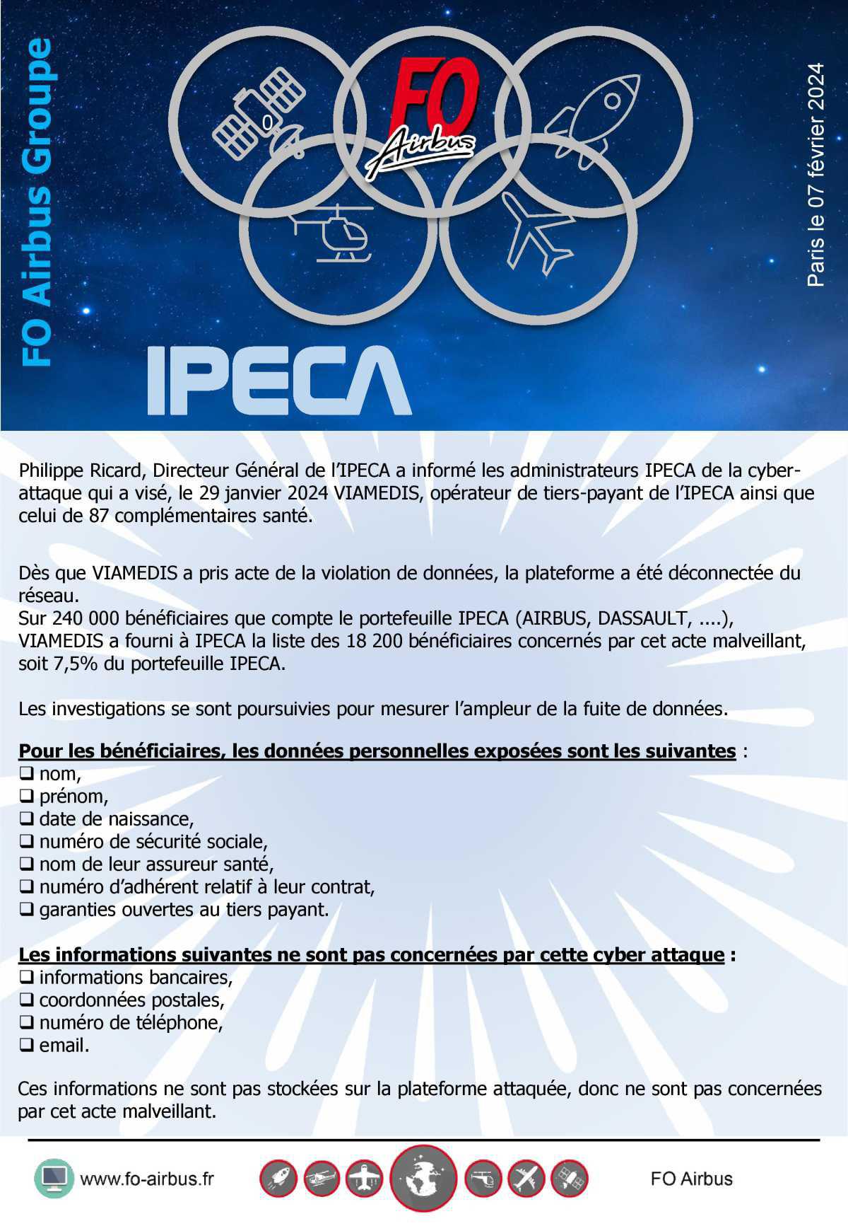 IPECA : cyber attaque sur Viamedis 