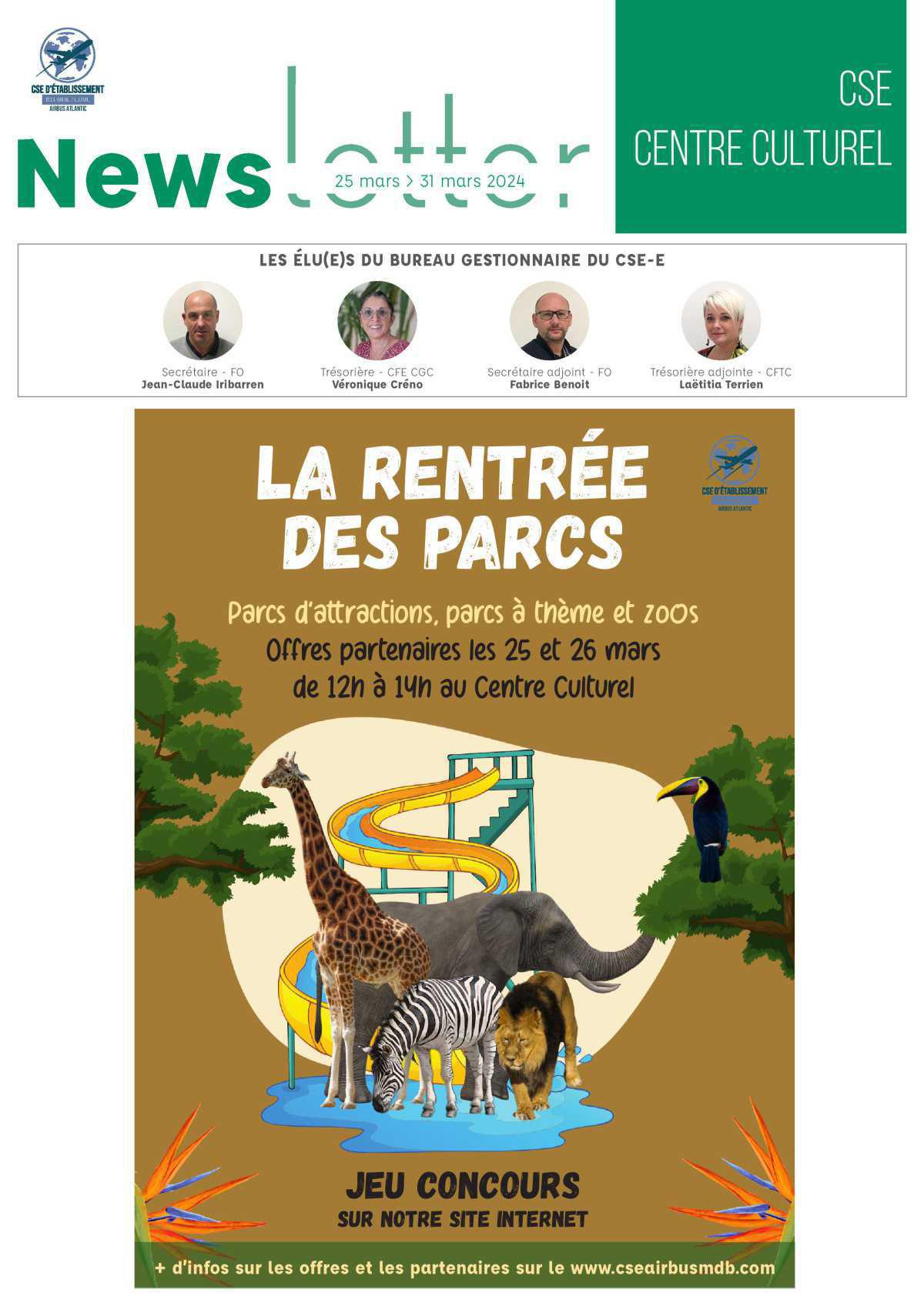 Informations du CSE et de la coopérative semaine 13 Informations du CSE et de la coopérative semaine 13