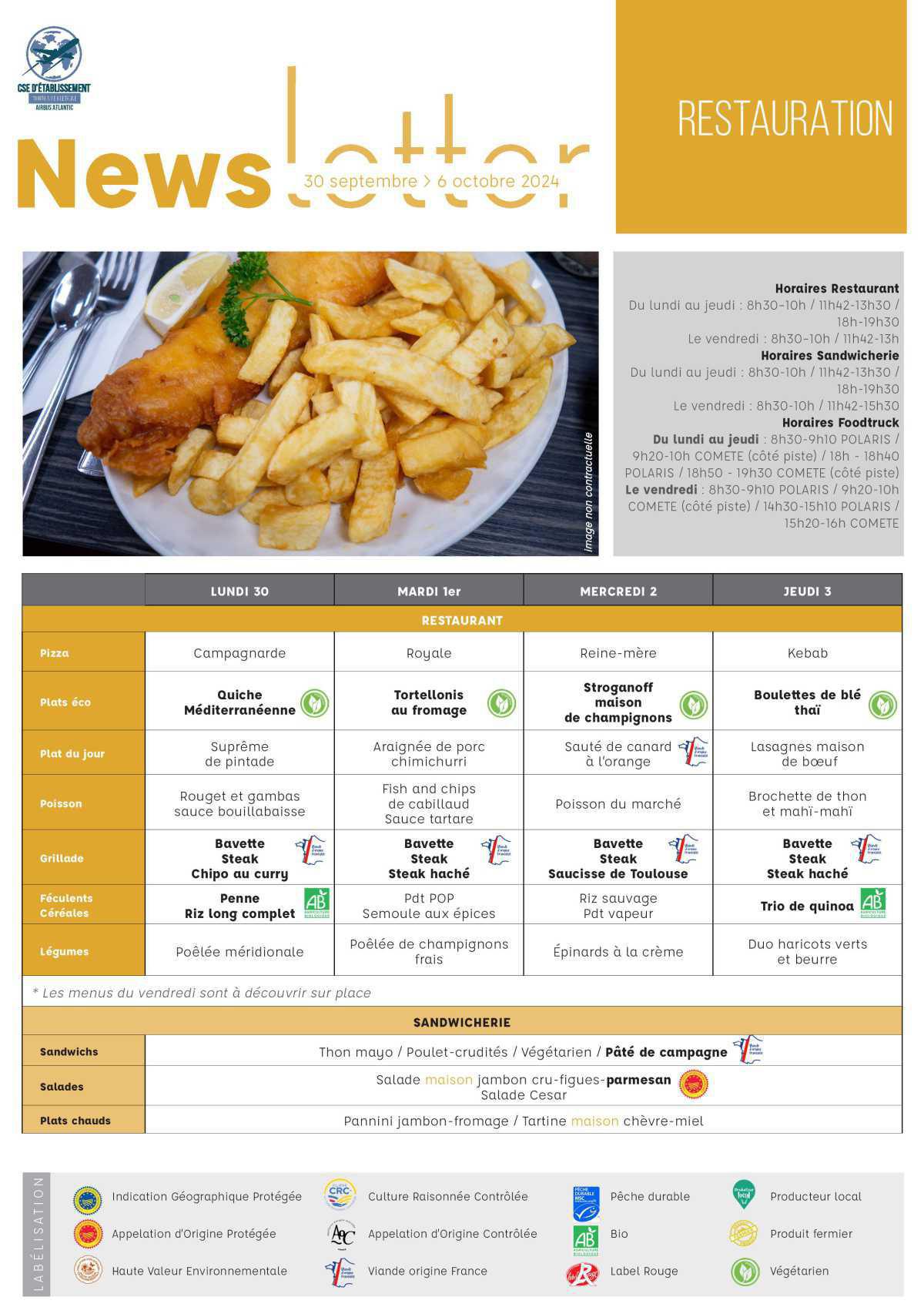 Informations du CSE et de la coopérative semaine 40 Informations du CSE et de la coopérative semaine 40
