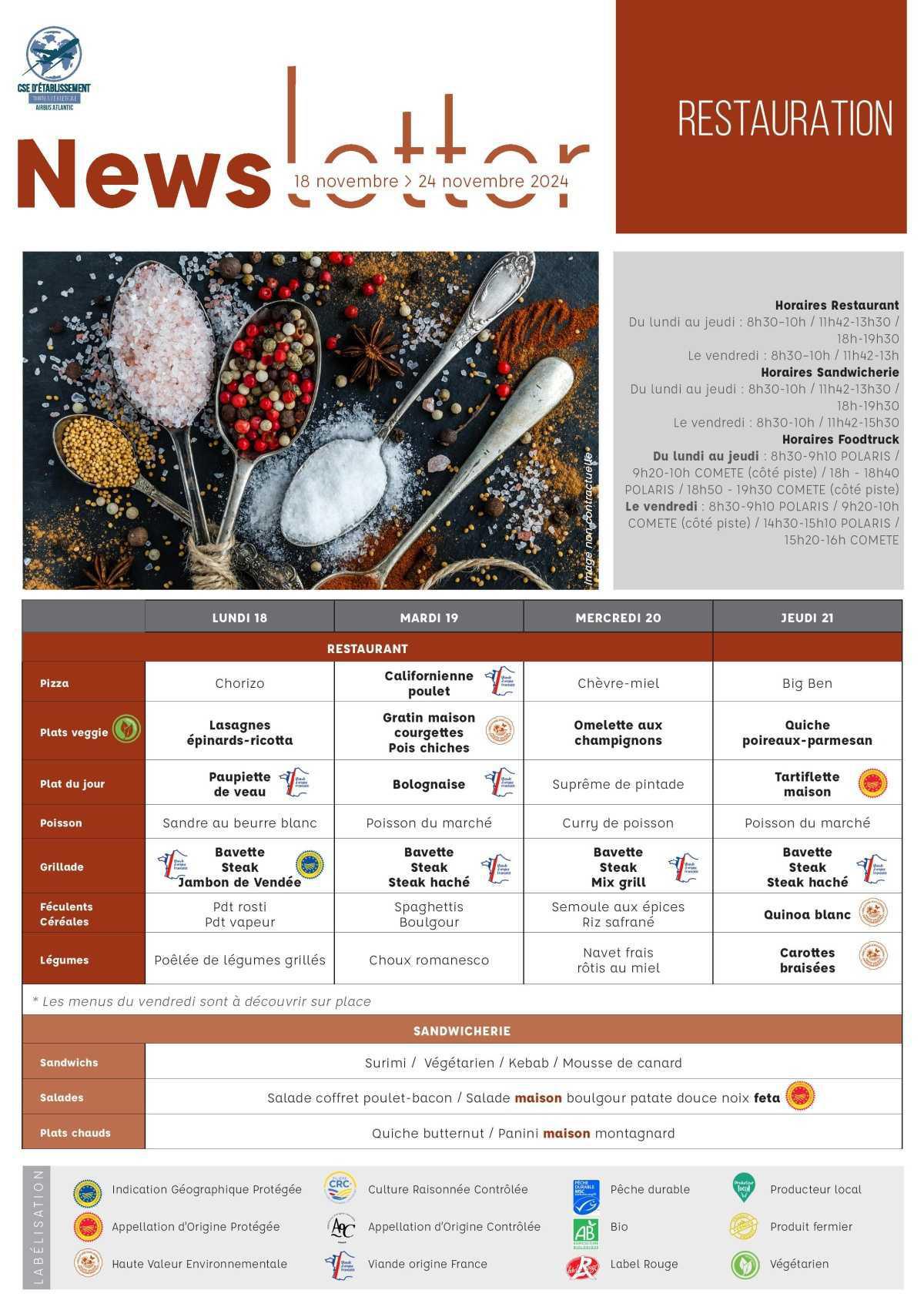 Informations du CSE et de la coopérative semaine 47 Informations du CSE et de la coopérative semaine 47