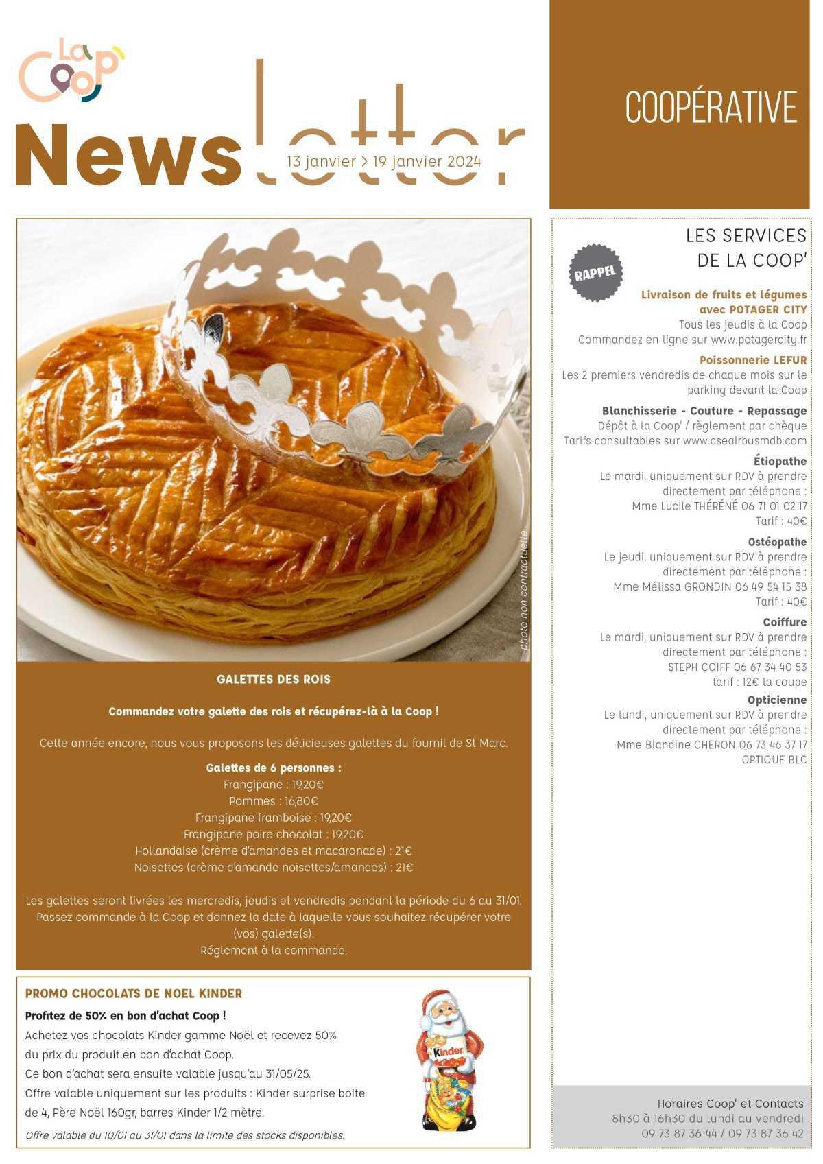 Informations du CSE et de la coopérative semaine 3 Informations du CSE et de la coopérative semaine 3