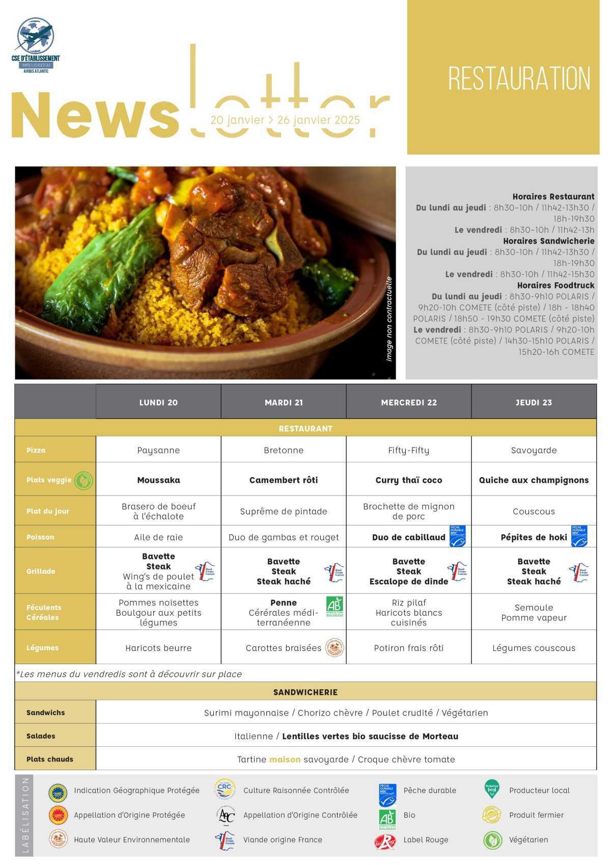 Informations du CSE et de la coopérative semaine 4 Informations du CSE et de la coopérative semaine 4